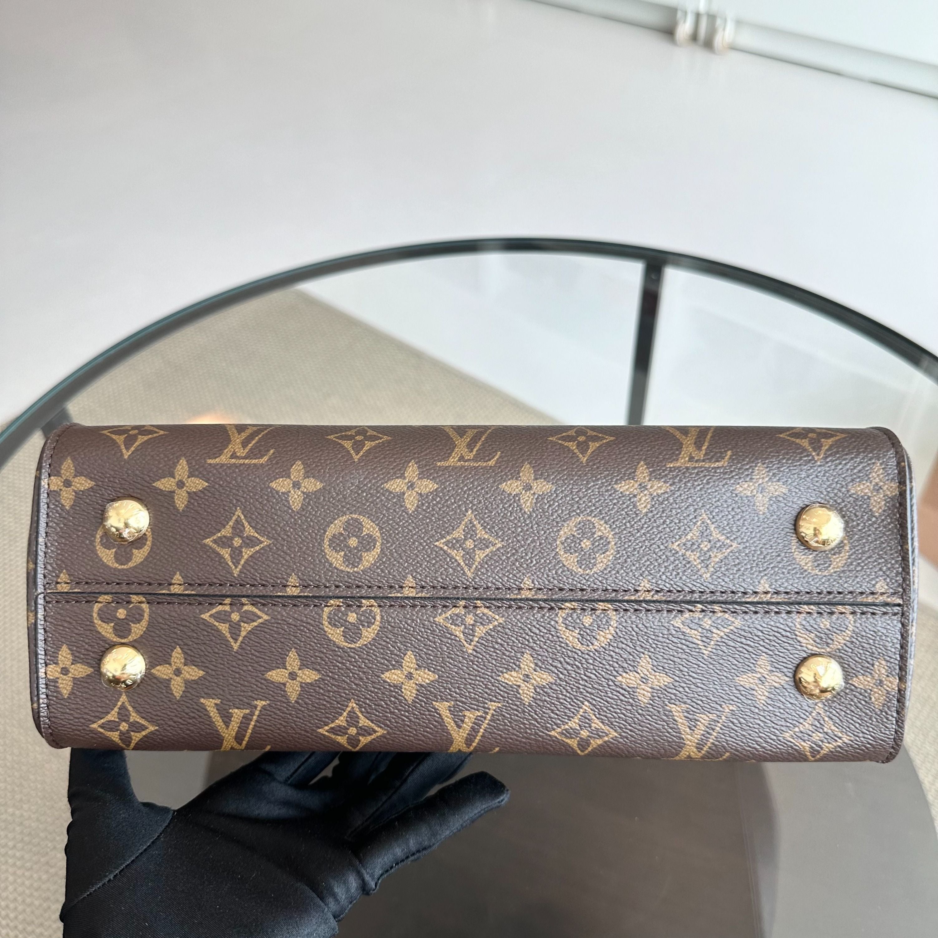 *Full Set, Receipt* Louis Vuitton Cluny MM Monogram Blue Glacial Bag - Luxury Evermore