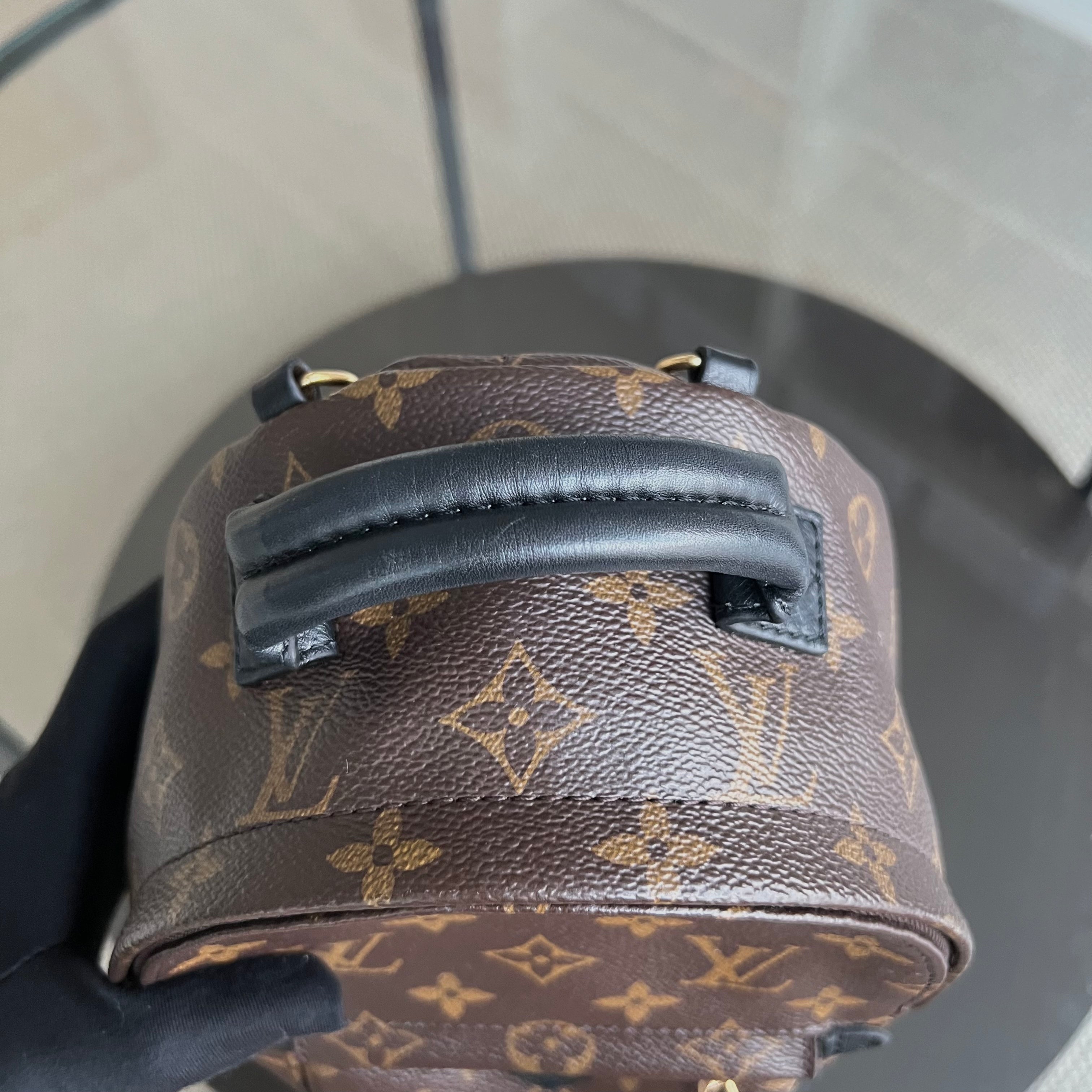*Full Set, Receipt* LV Palm Spring Mini Monogram Canvas Backpack Louis Vuitton - Luxury Evermore