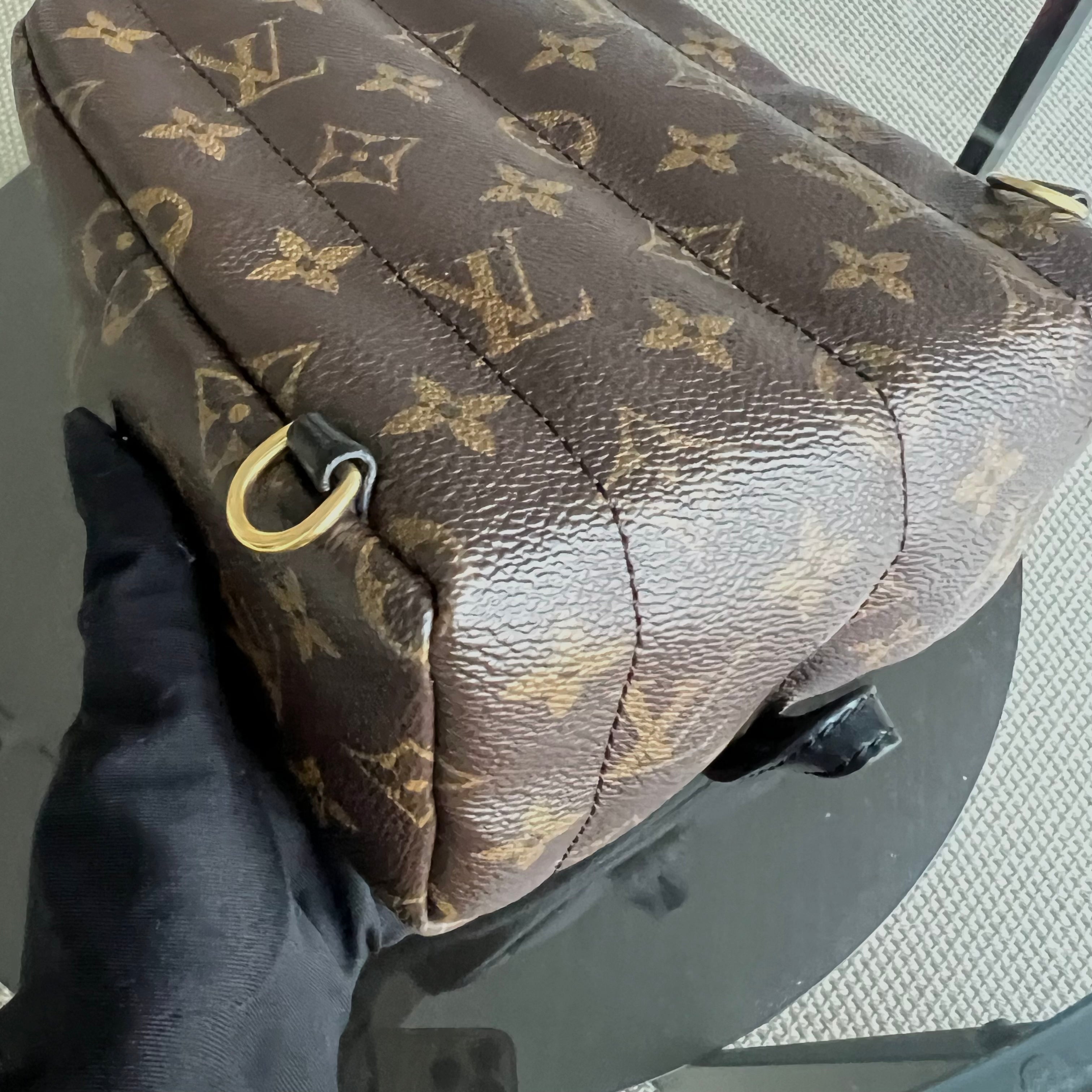 *Full Set, Receipt* LV Palm Spring Mini Monogram Canvas Backpack Louis Vuitton - Luxury Evermore