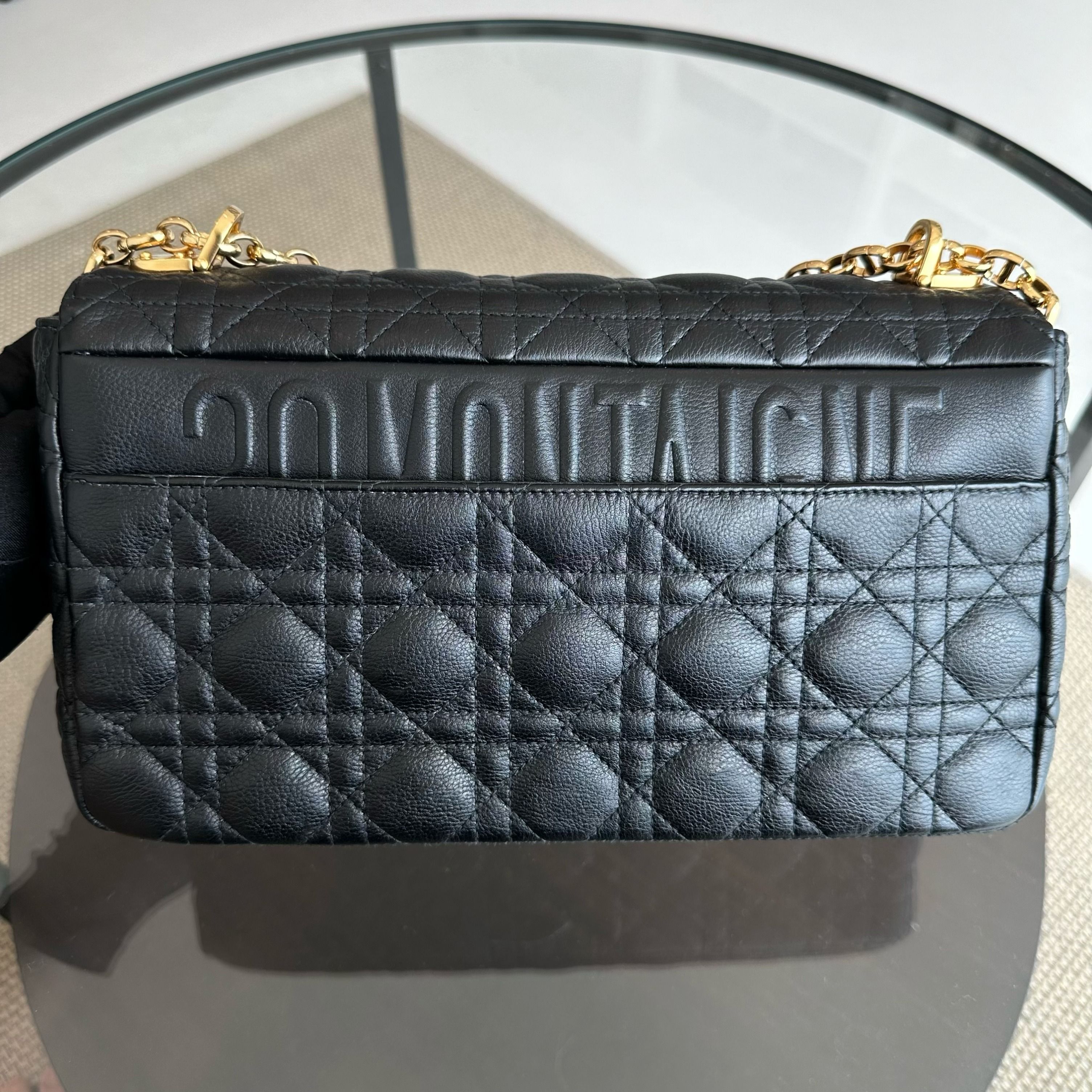 Dior Caro Large - Cannage Calfskin Black GHW