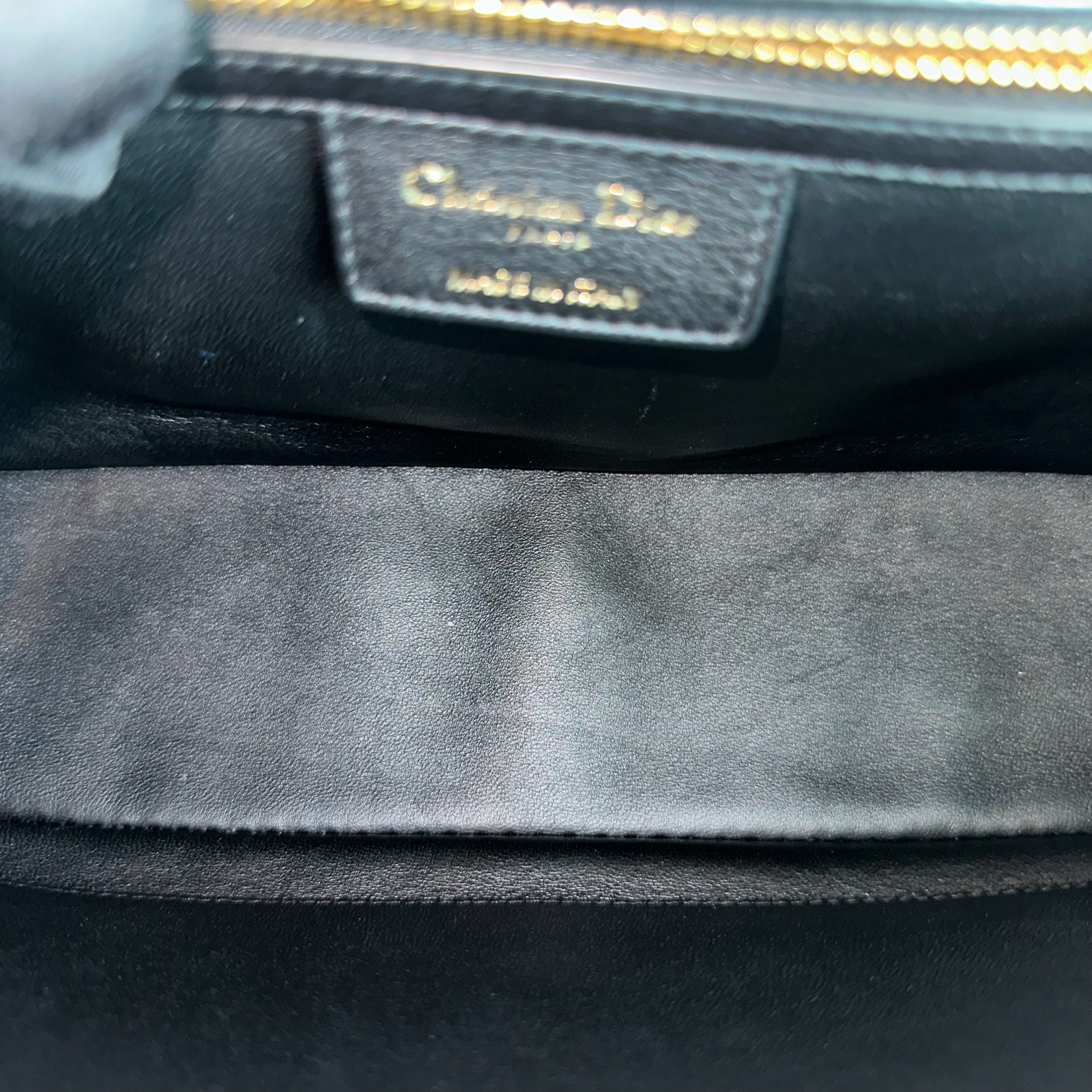 Dior Caro Large - Cannage Calfskin Black GHW