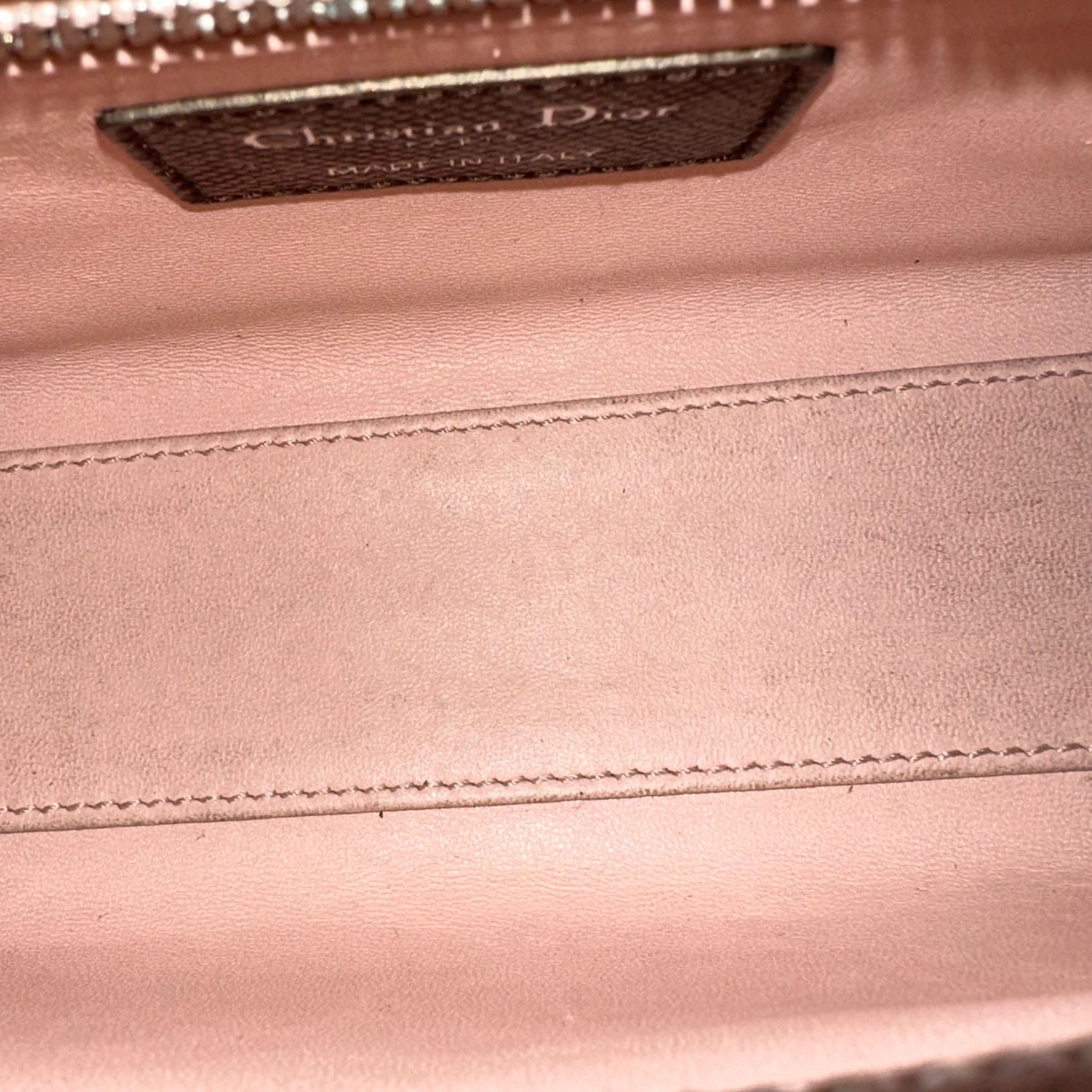 *Lizard, Chain strap* Dior Lady Mini Exotic Lizard Bi-color Silver Gold SHW - Luxury Evermore