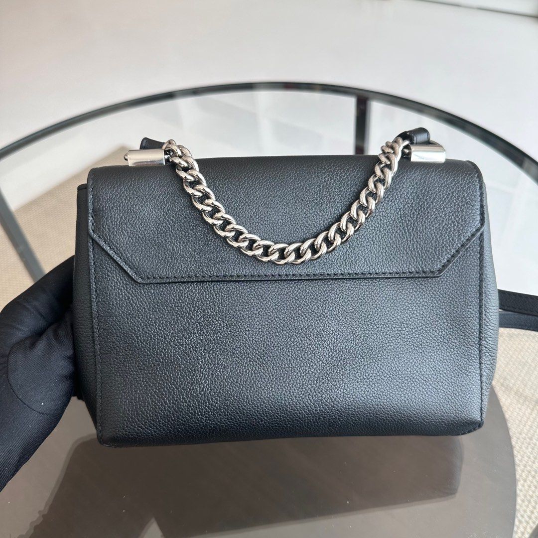 LV Lockme II Calfskin Crossbody Black SHW - Luxury Evermore