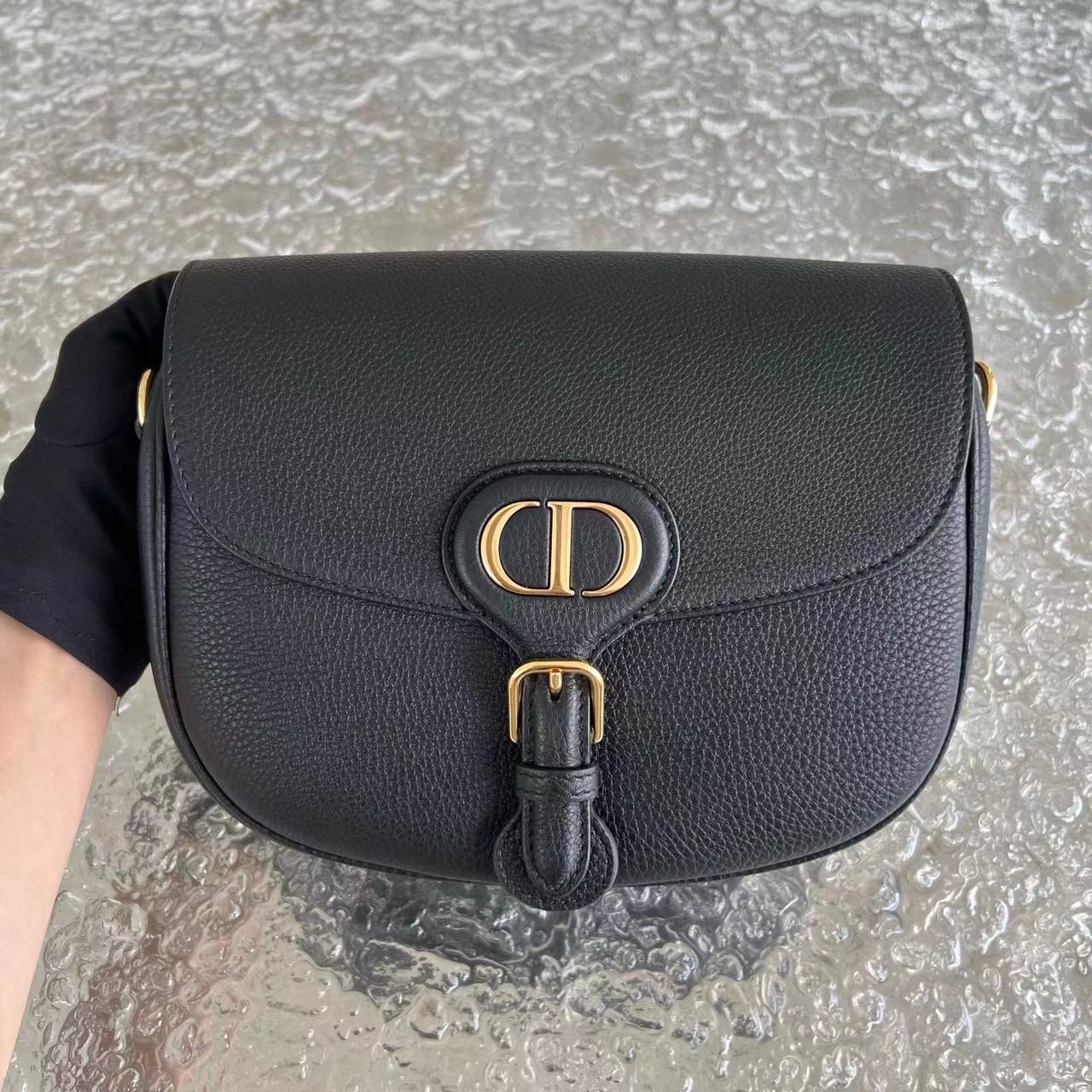 *Receipt* Dior Caviar Bobby Medium Grained Calfskin Black Golden Hardware - Luxury Evermore