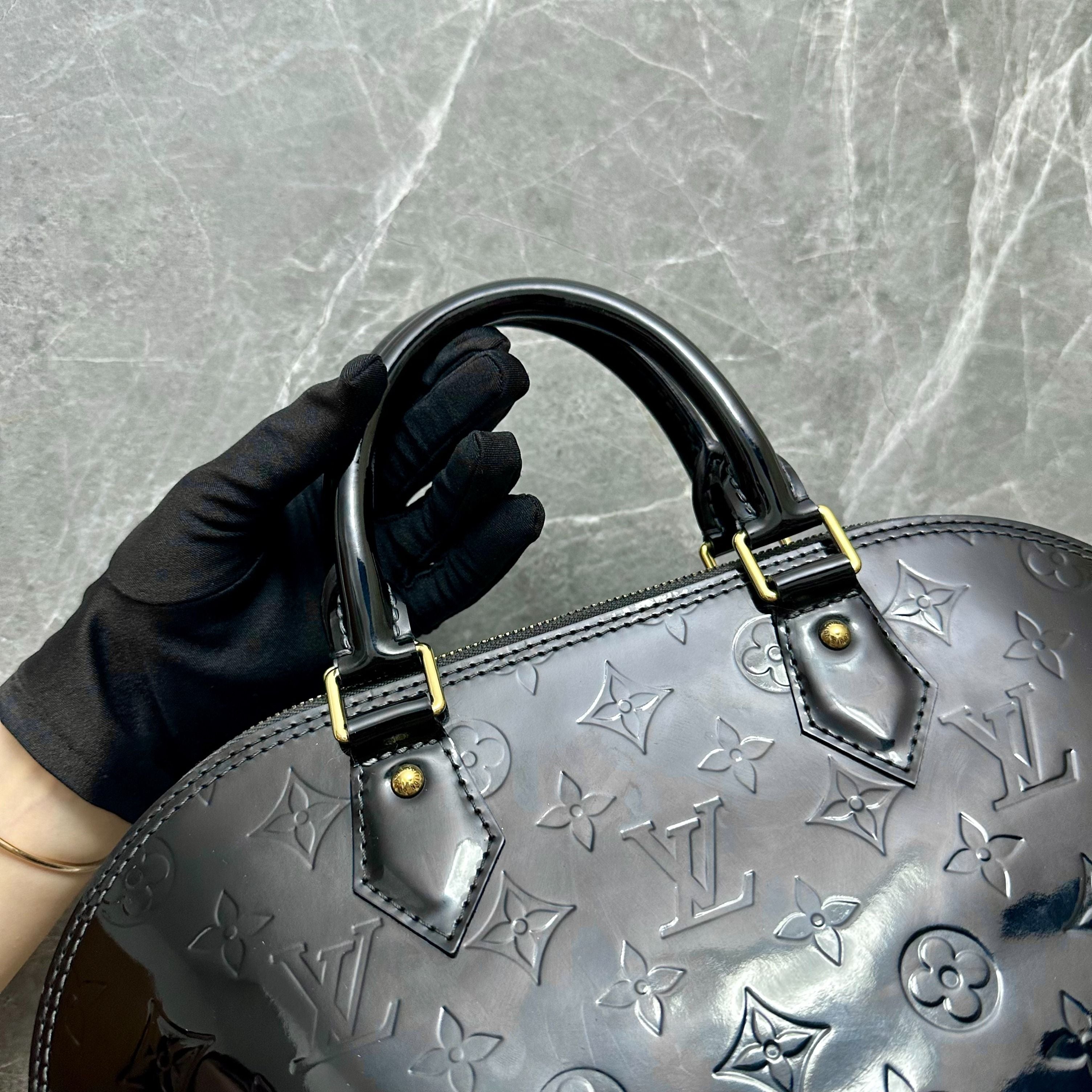 *Recolor* LV Alma Vernis Black Patent Leather GHW - Luxury Evermore