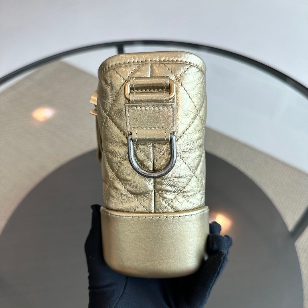 Small Hobo Quilted Calfskin Gold GHW No 23 - Luxury Evermore