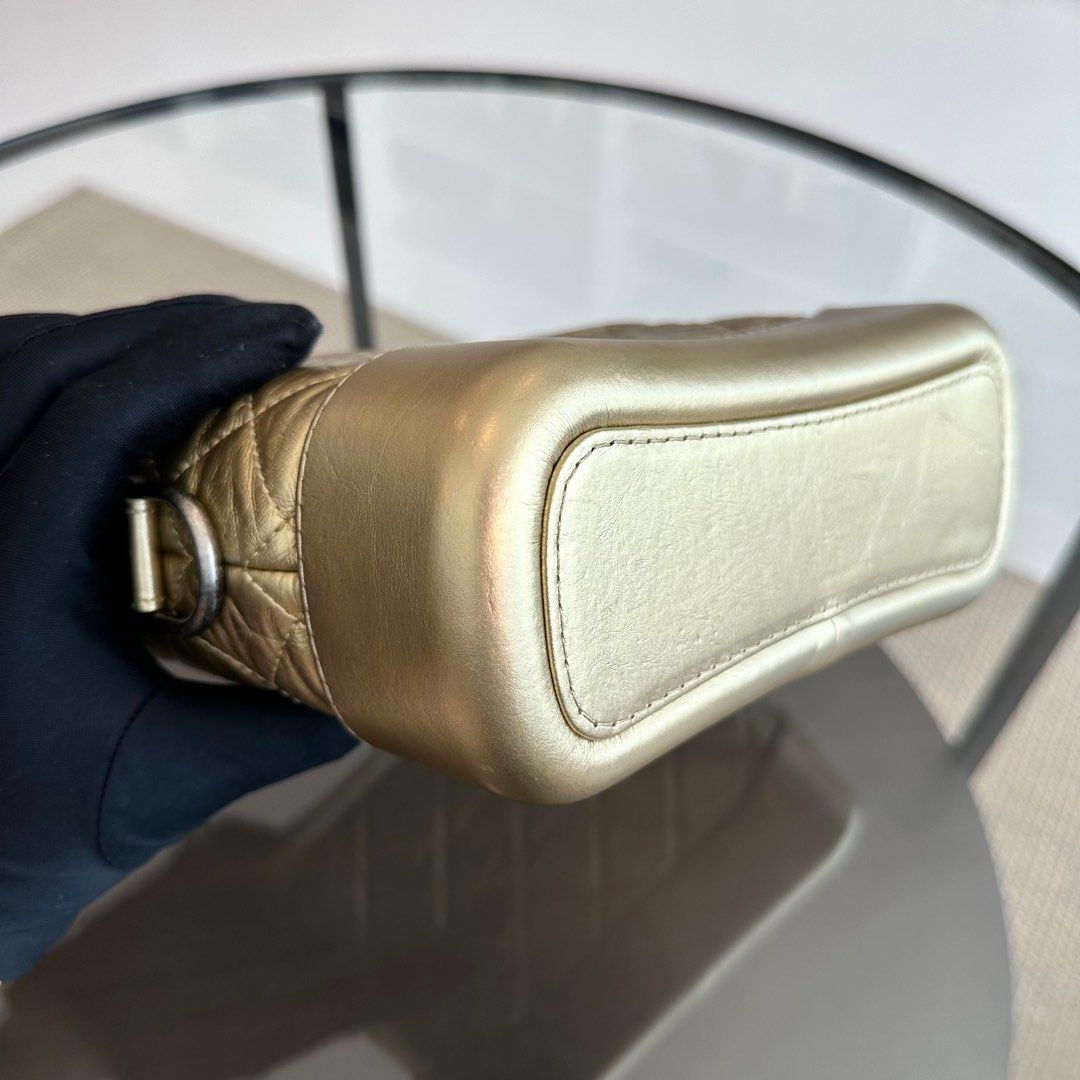 Small Hobo Quilted Calfskin Gold GHW No 23 - Luxury Evermore