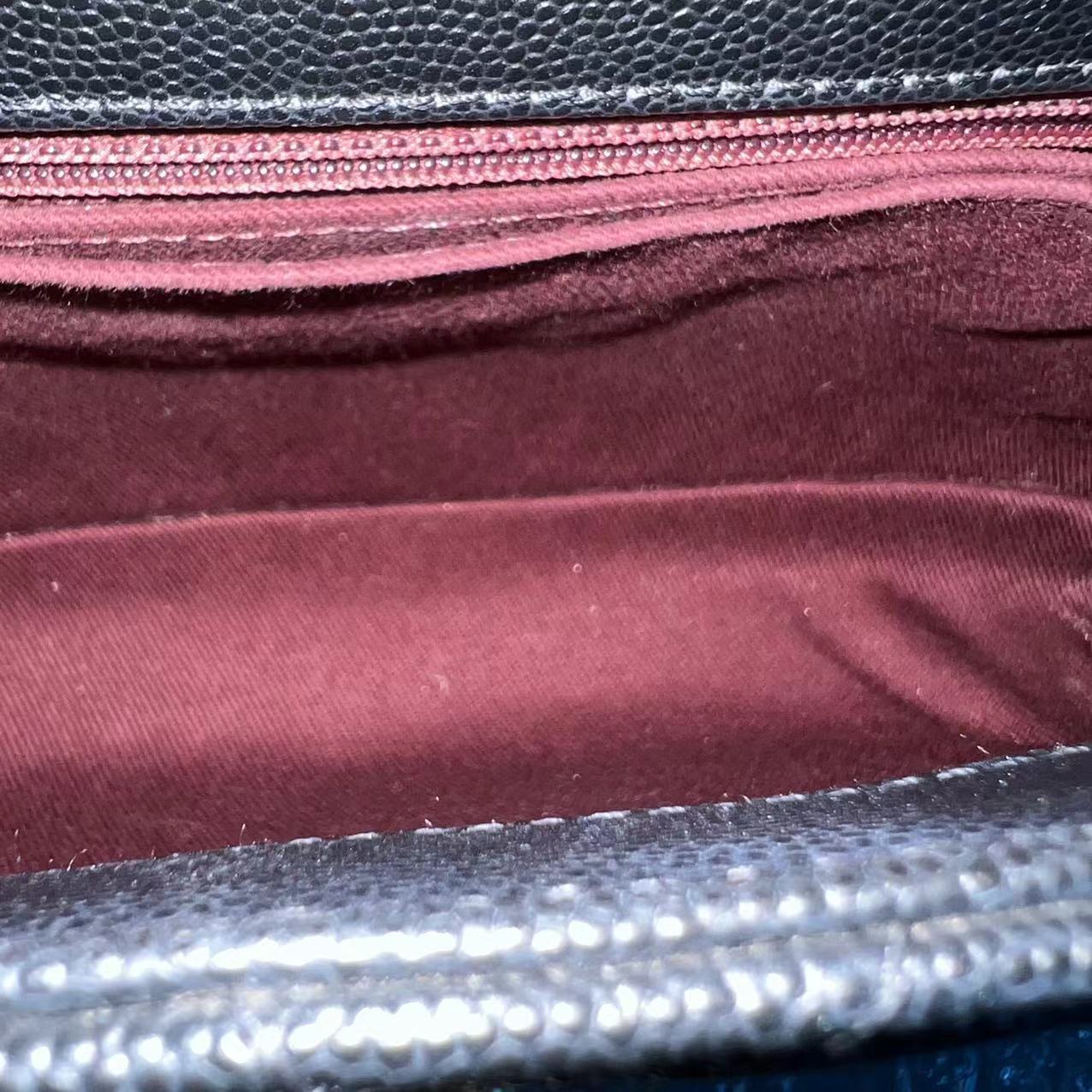 *Unused* Chanel Caviar Coco Handle Small Chevron Calfskin Black LGHW No 29 - Luxury Evermore