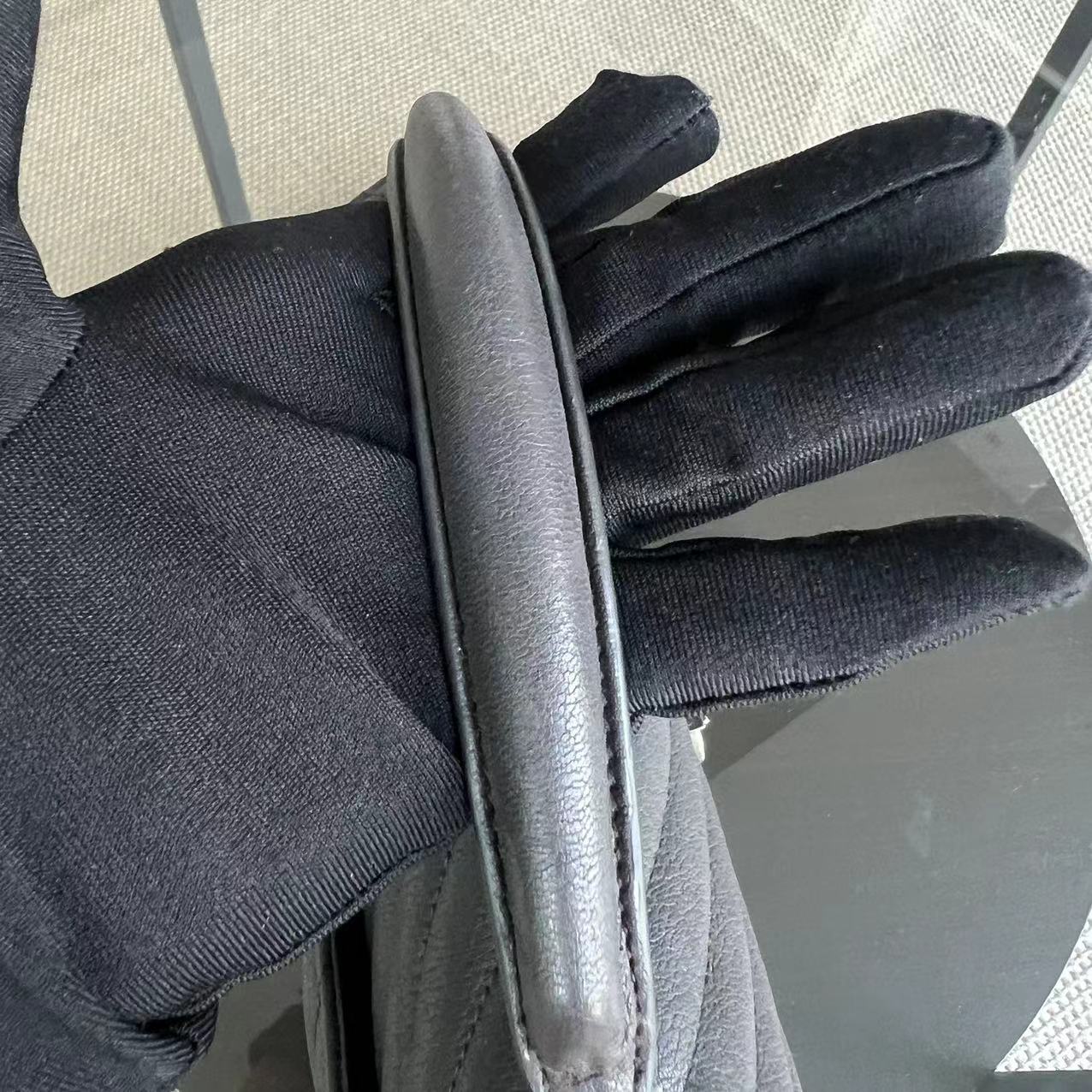 YSL College Medium Chevron Calfskin Grey Gray Leather Bag - Luxury Evermore