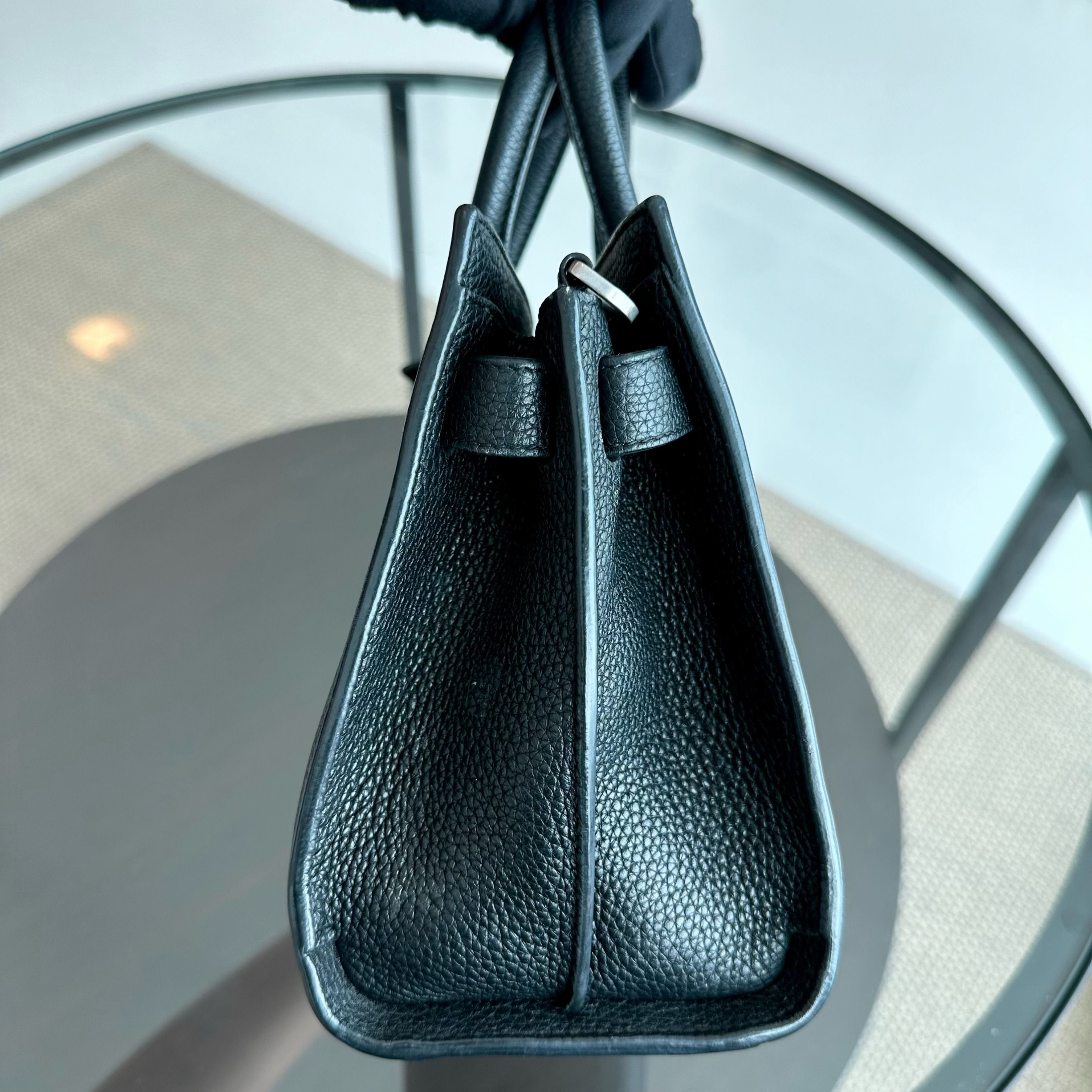 Yves Saint Laurent YSL Sac De Jour Souple Nano - Calfskin Black SHW Yves Saint Laurent