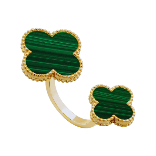 Discover the Elegance of Van Cleef & Arpels Vintage Alhambra Malachite Jewellery