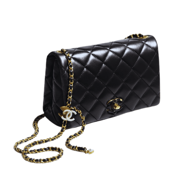 Discover the Elegance of a Black and Gold Chanel Shoulder Bag