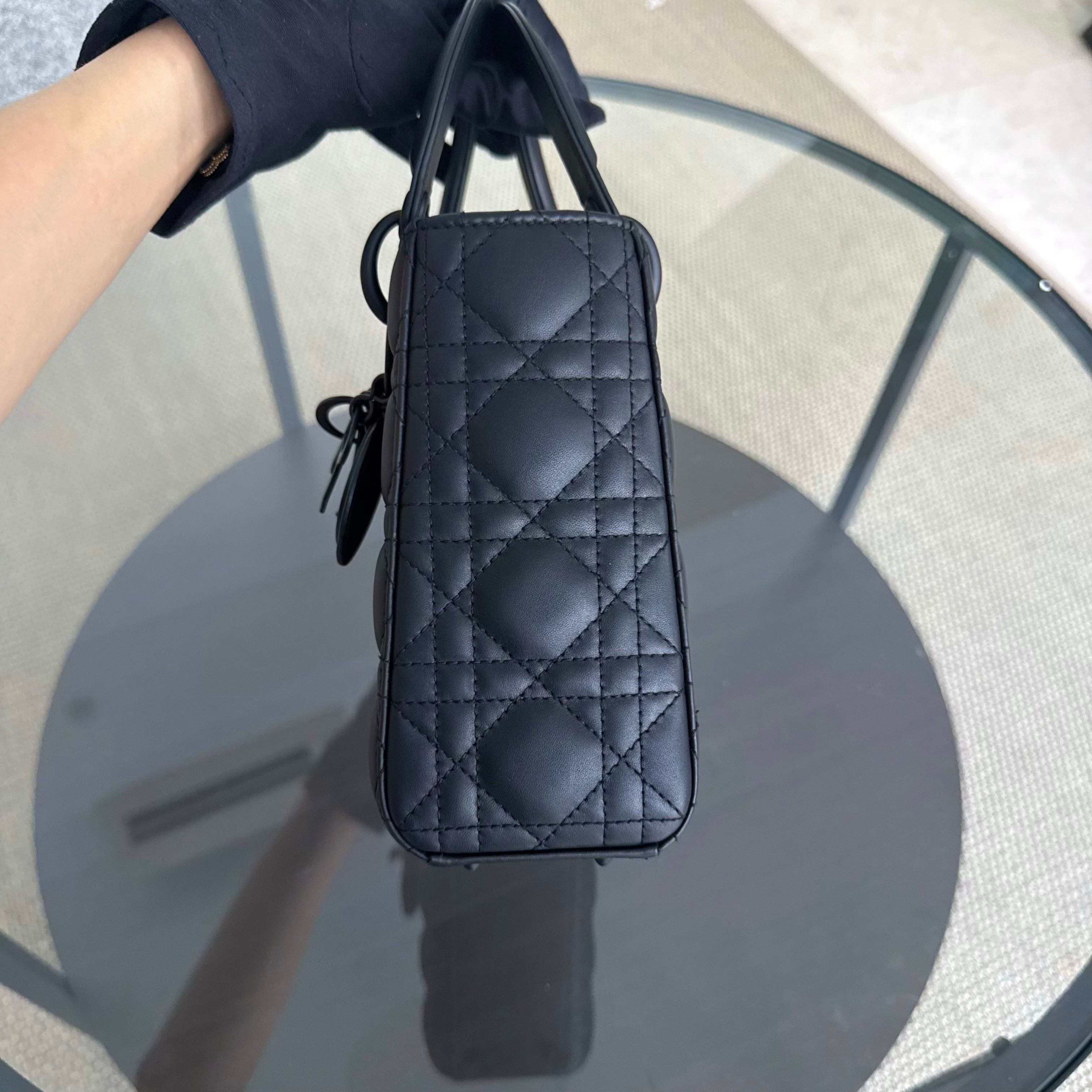 Dior Lady Small MyABC Flap - Cannage Calfskin So Black Hardware