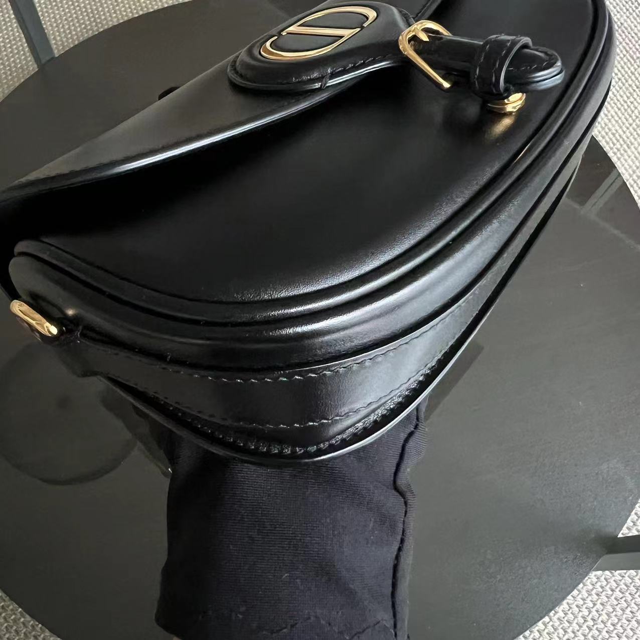 Dior Bobby East West Smooth Calfskin Black Golden Hardware