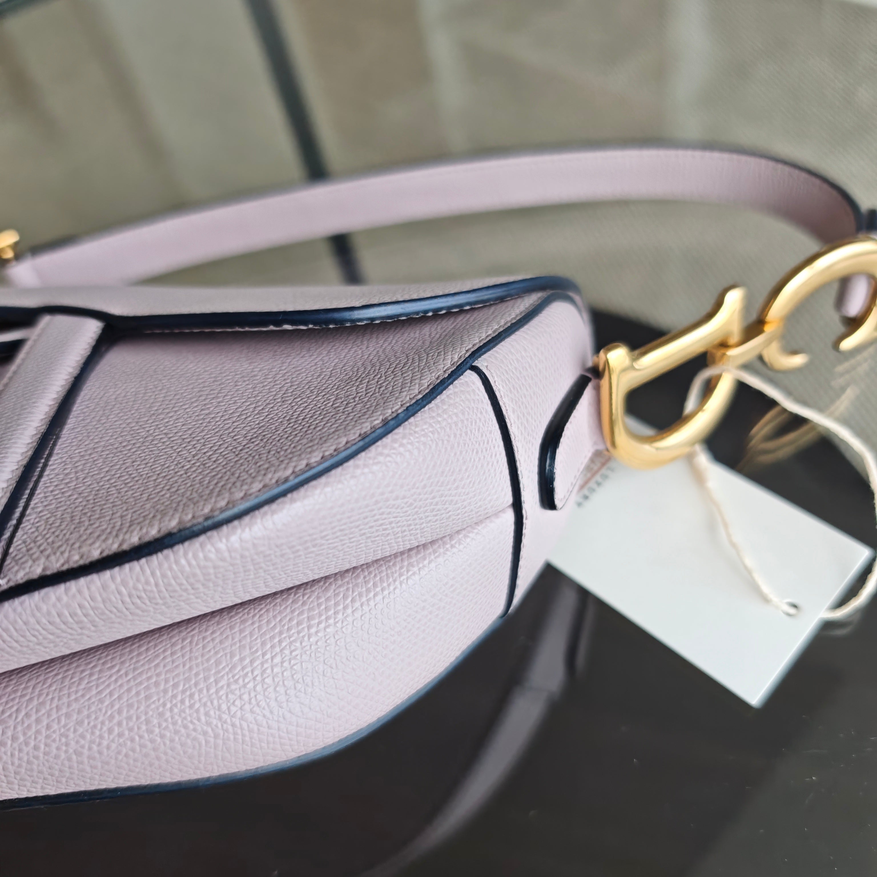 Dior Saddle Medium - Caviar Light Pink Gold Hardware