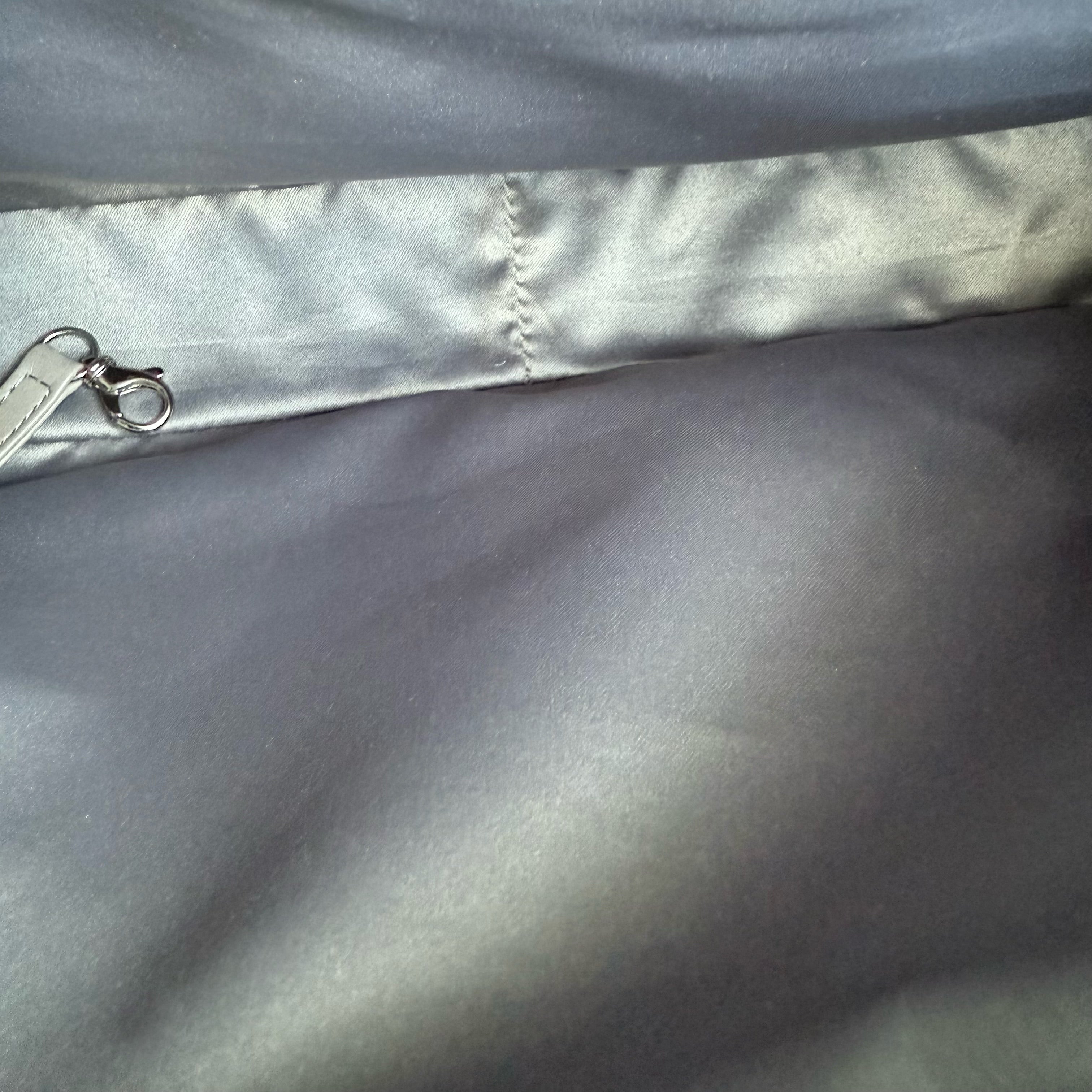 Chanel GST Grand Shopping Tote - Caviar Quilted Grained Calfskin Blue Silver Hardware Series 19