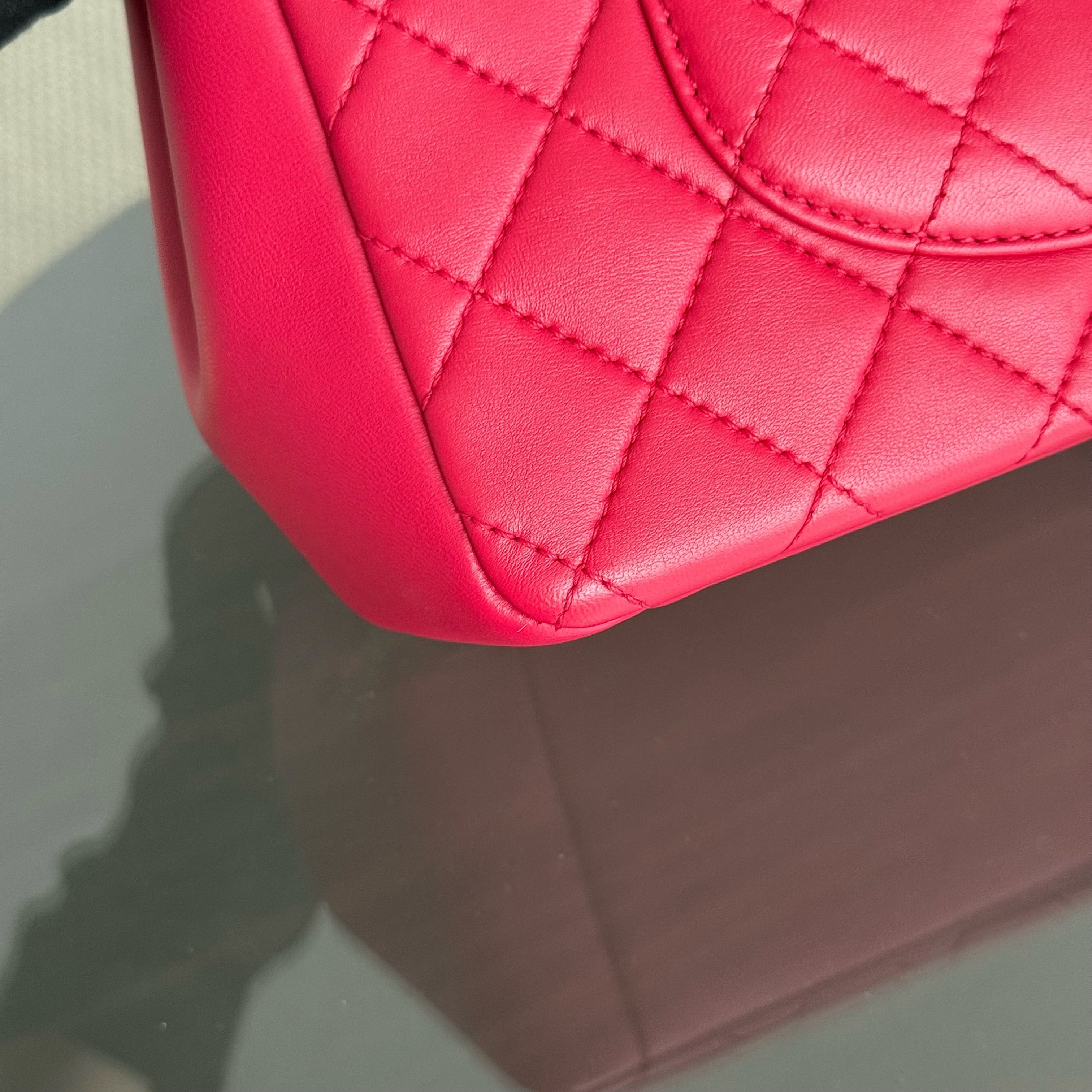 Chanel Chic Flap Jumbo Mademoiselle Quilted Lambskin Black Golden Hardware Series 21