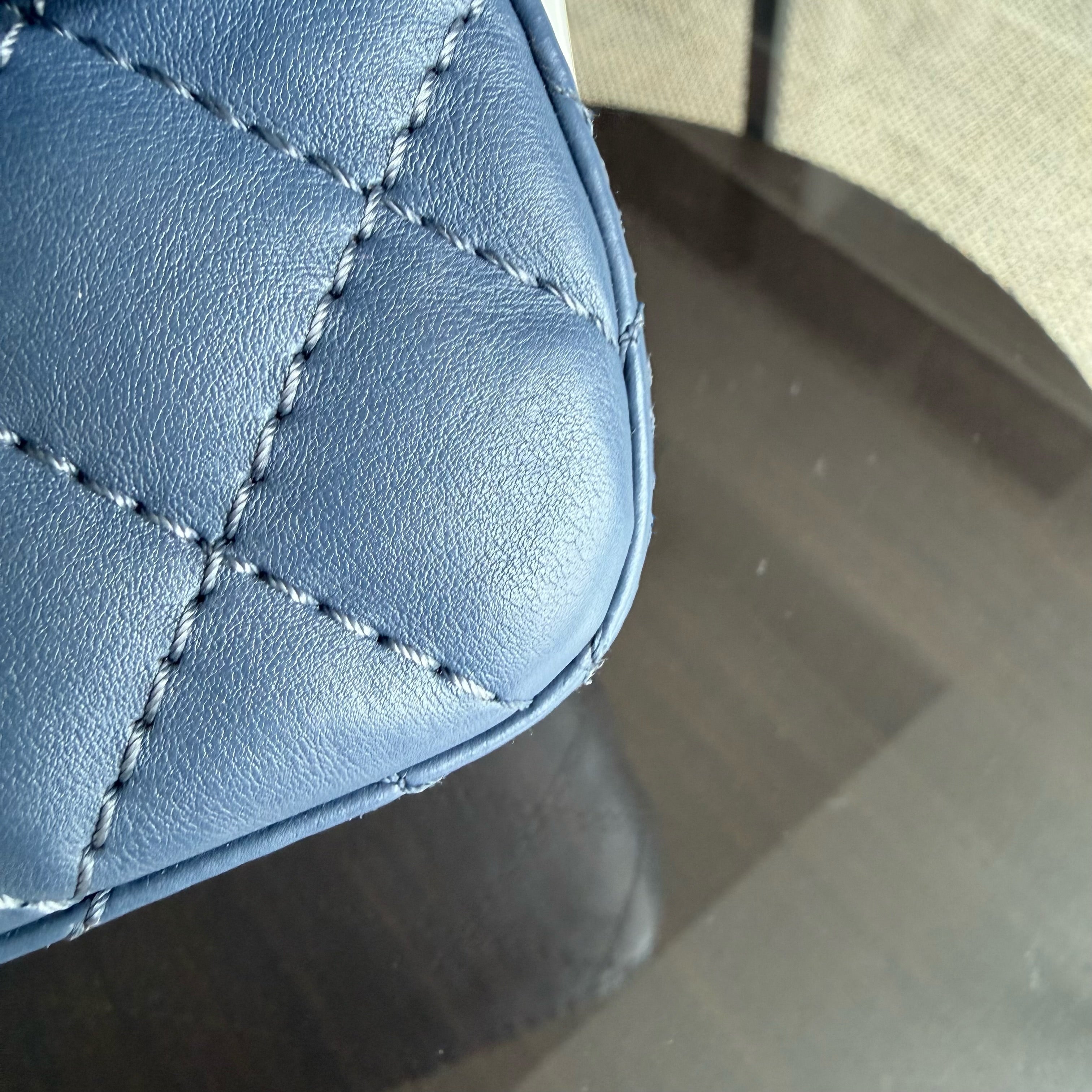 Chanel 2.55 Reissue 225 - 24CM Caviar Quilted Blue Gold Hardware Series 23