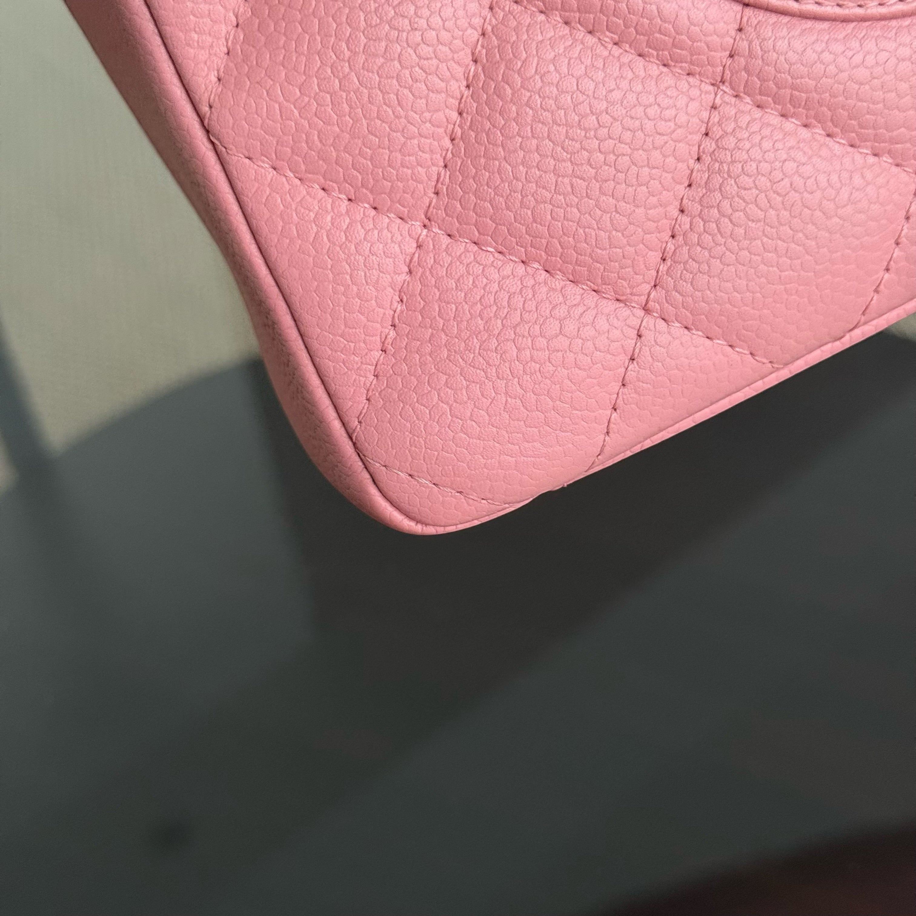 Chanel PST Petite Shopping Tote - Caviar Quilted Light Pink Gold Hardware Series 8