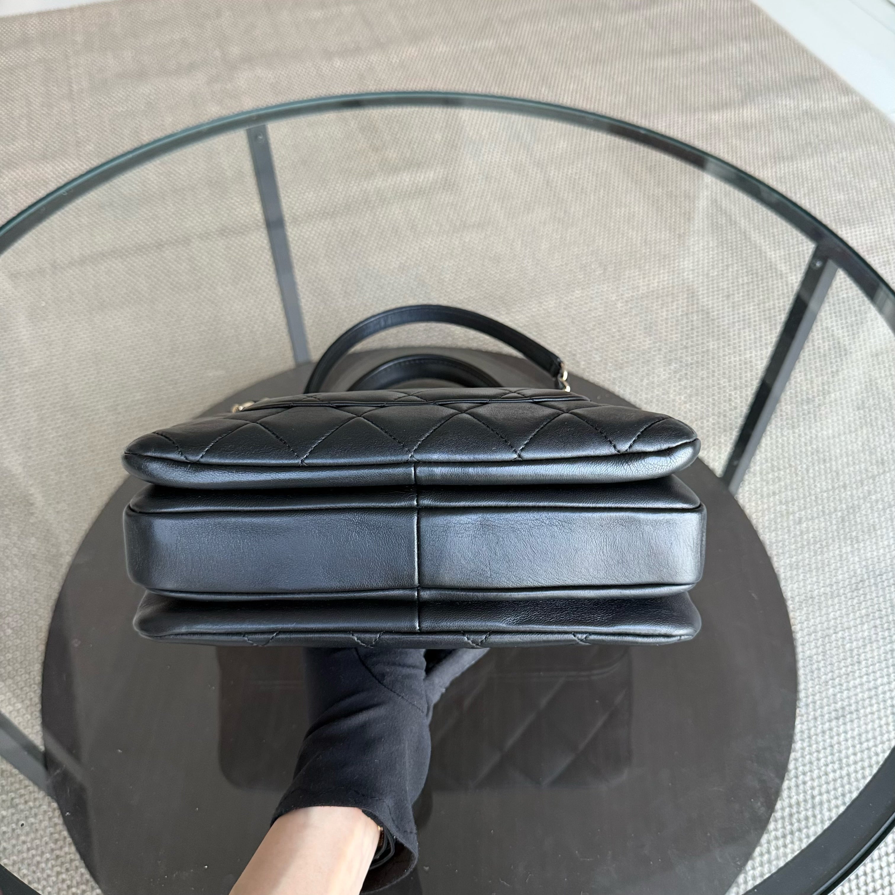 Chanel Trendy CC Small - Quilted Lambskin Black Gold Hardware