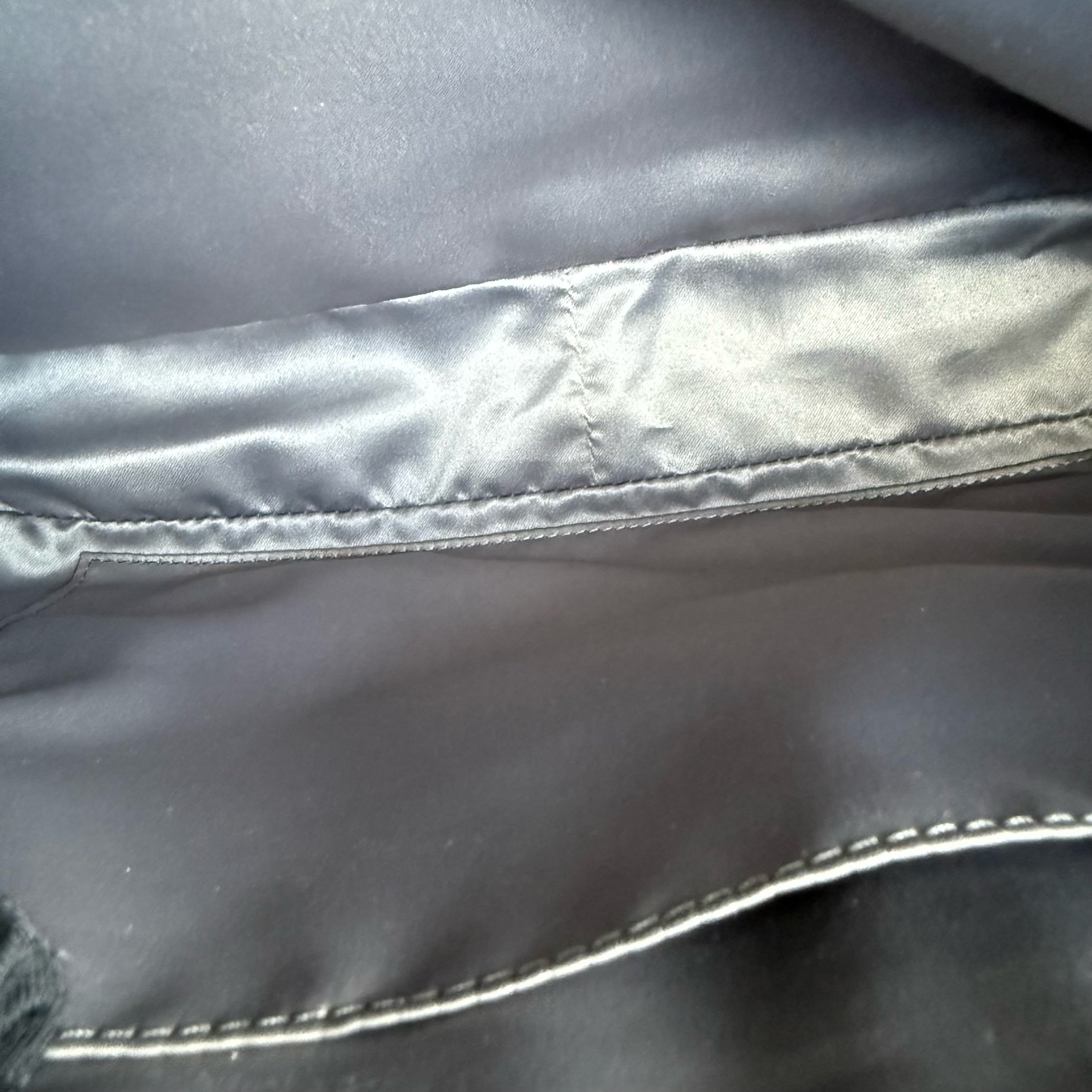 Chanel PST Petite Shopping Tote - Caviar 24CM Quilted Dark Blue Silver Hardware Series 18