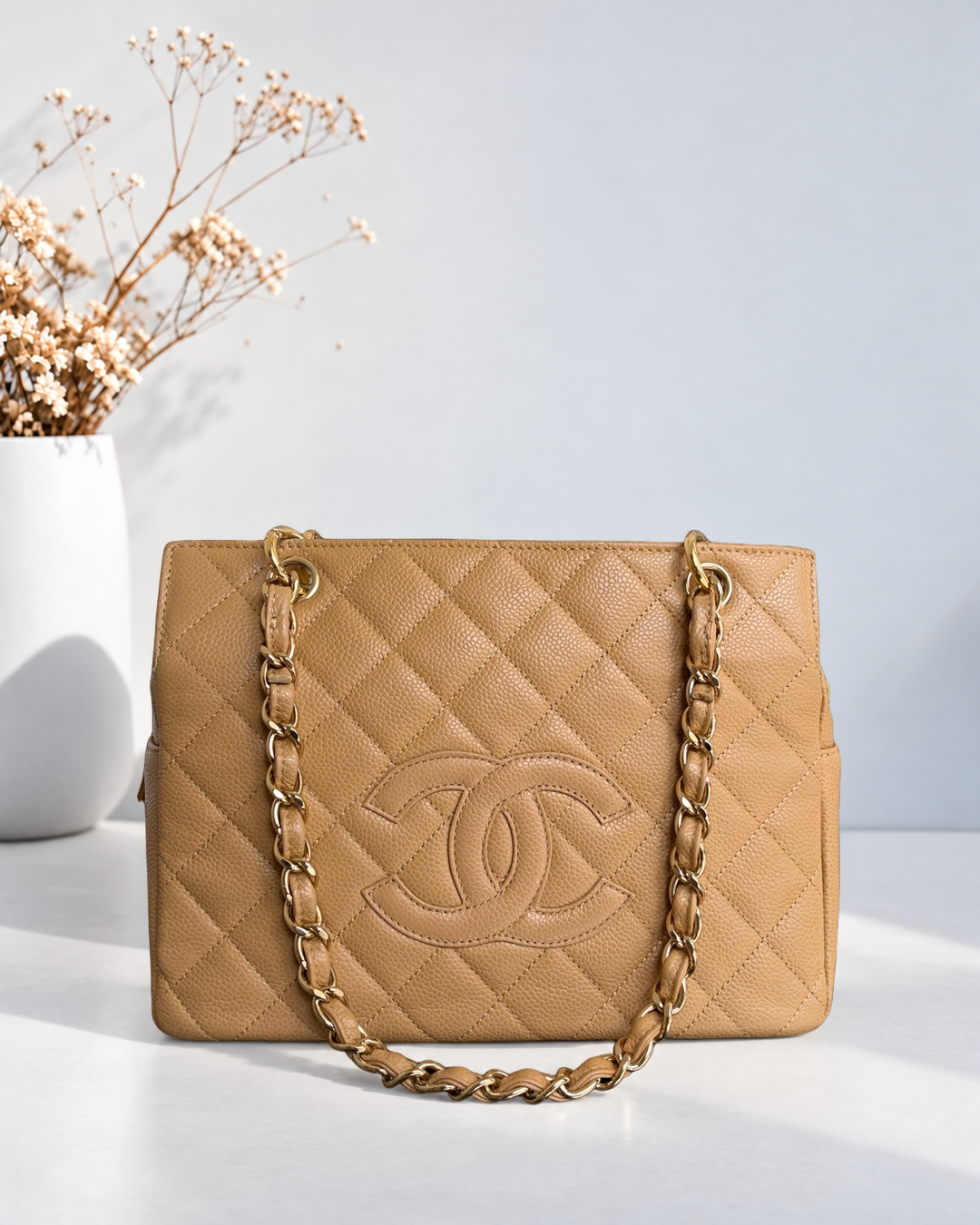 Chanel Petite Timeless Tote - PTT Caviar Quilted Caramel Series 11