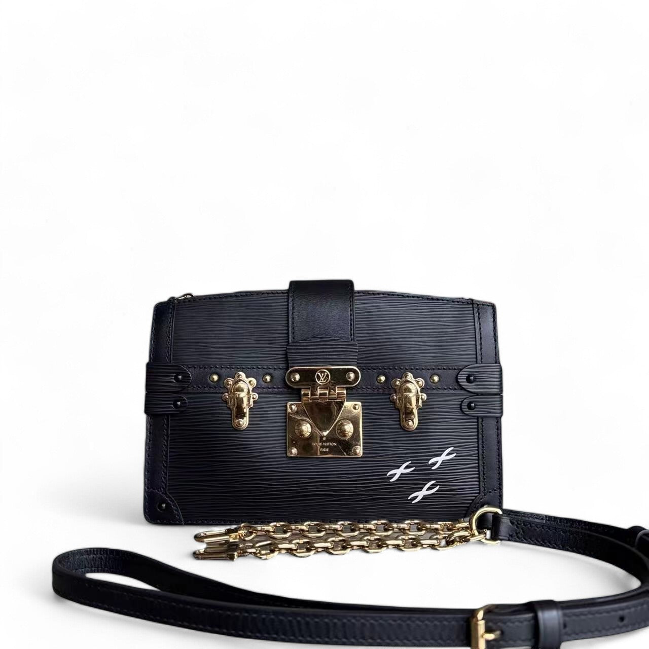 Louis Vuitton Trunk Clutch - EPI Leather Black Gold Hardware