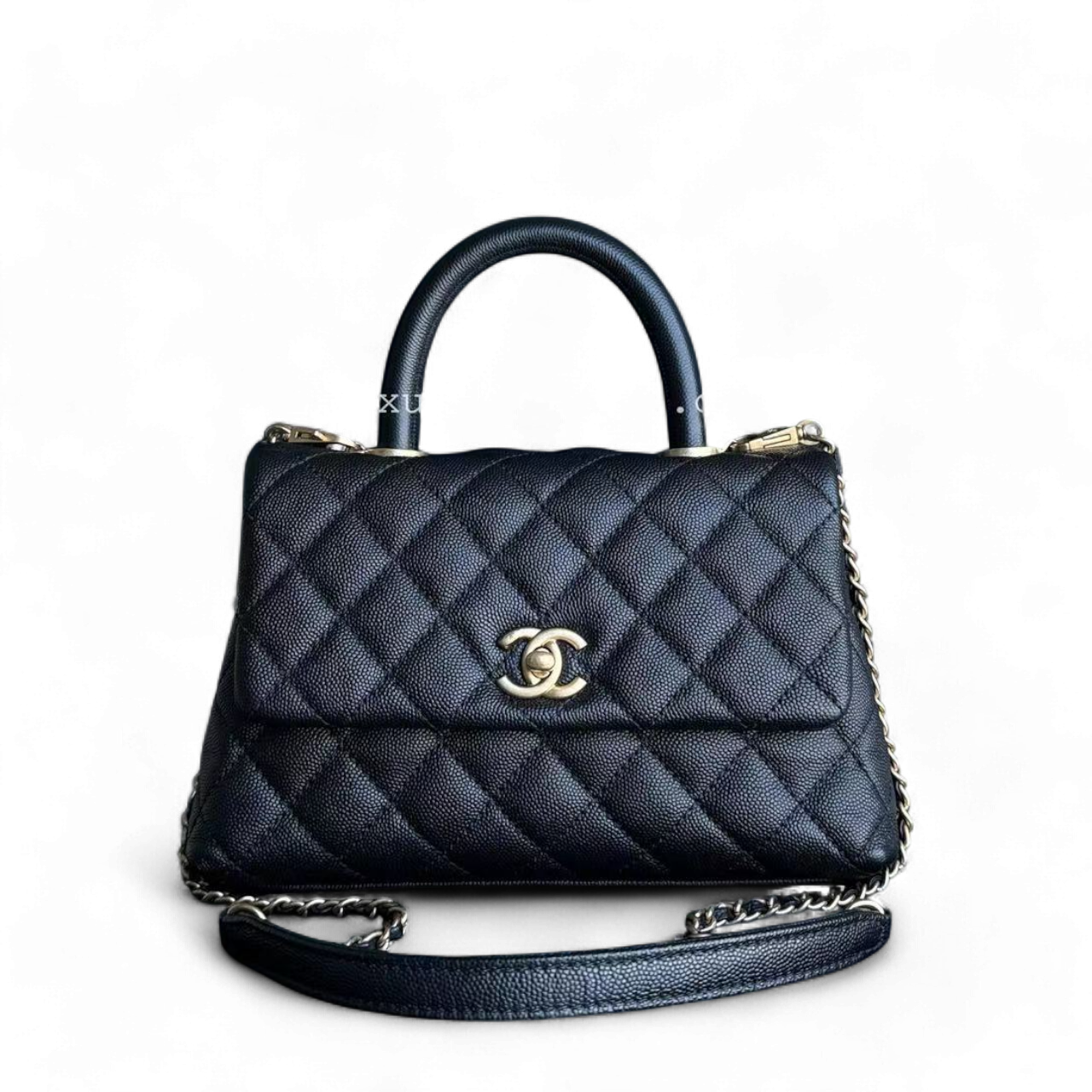 Chanel Coco Handle Small - Caviar Quilted Black Gold Hardware Series 25