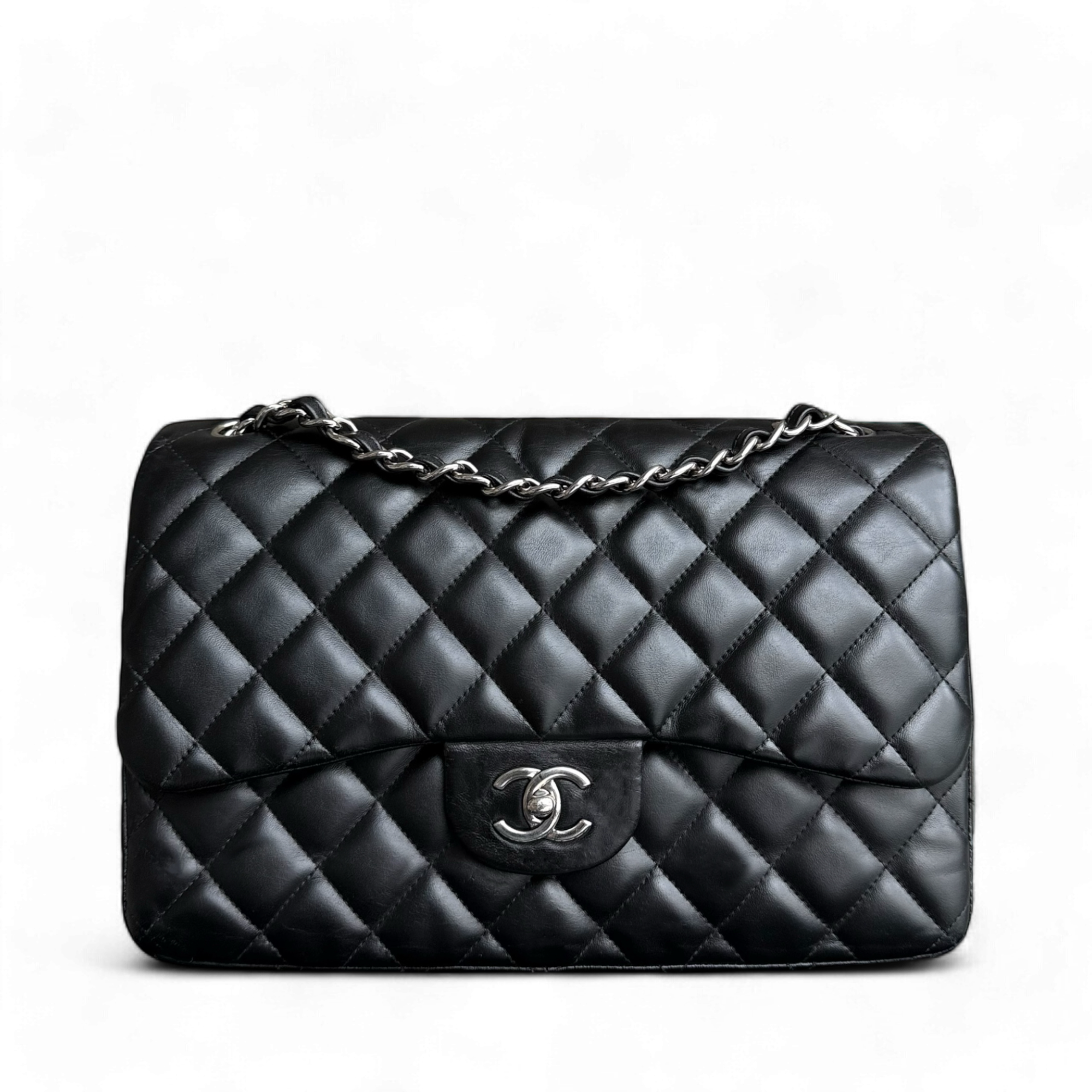 Chanel Classic Flap Jumbo - Double Flap 30CM Quilted Lambskin Series 14