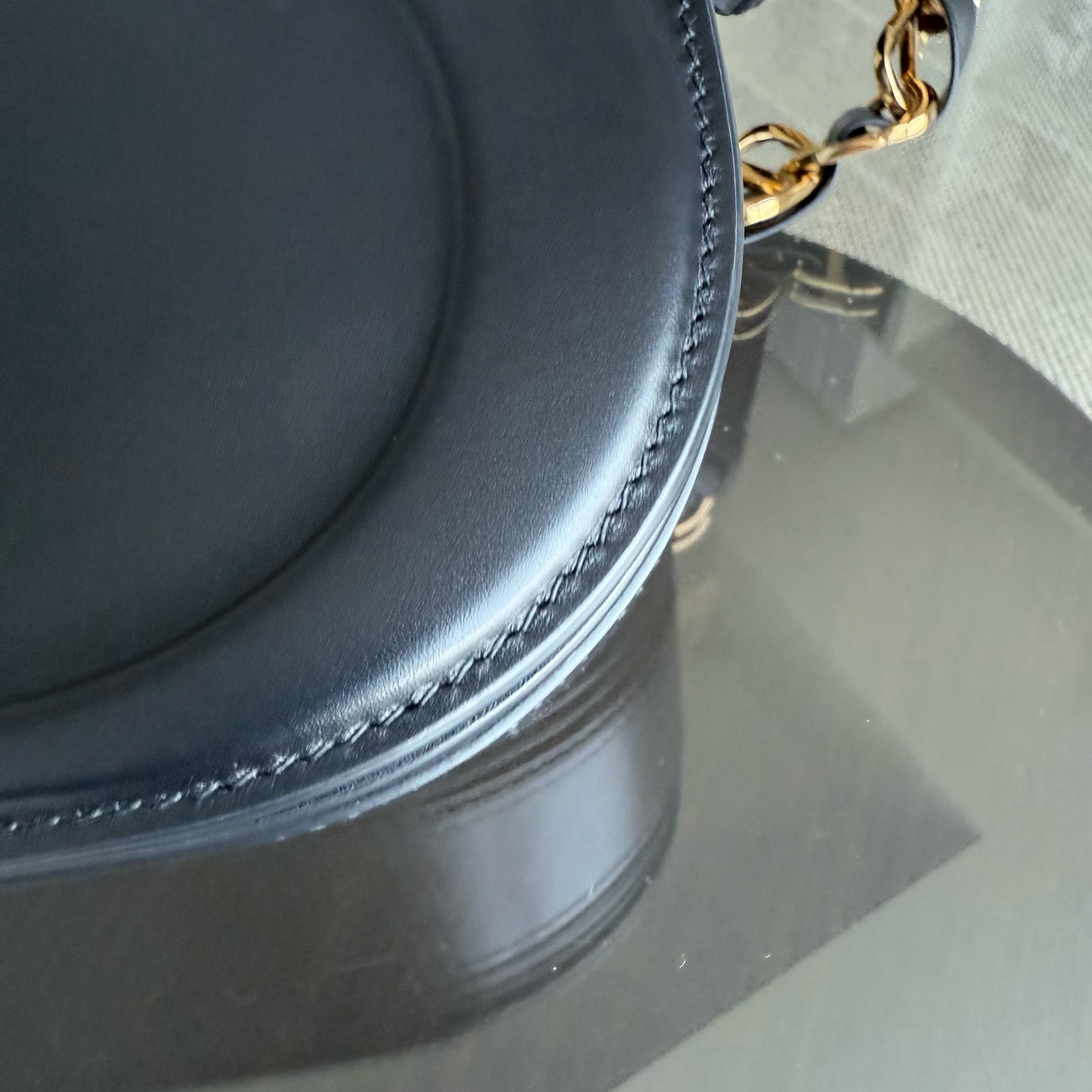 Dior CD Signature Bag - Black Calfskin Gold Hardware