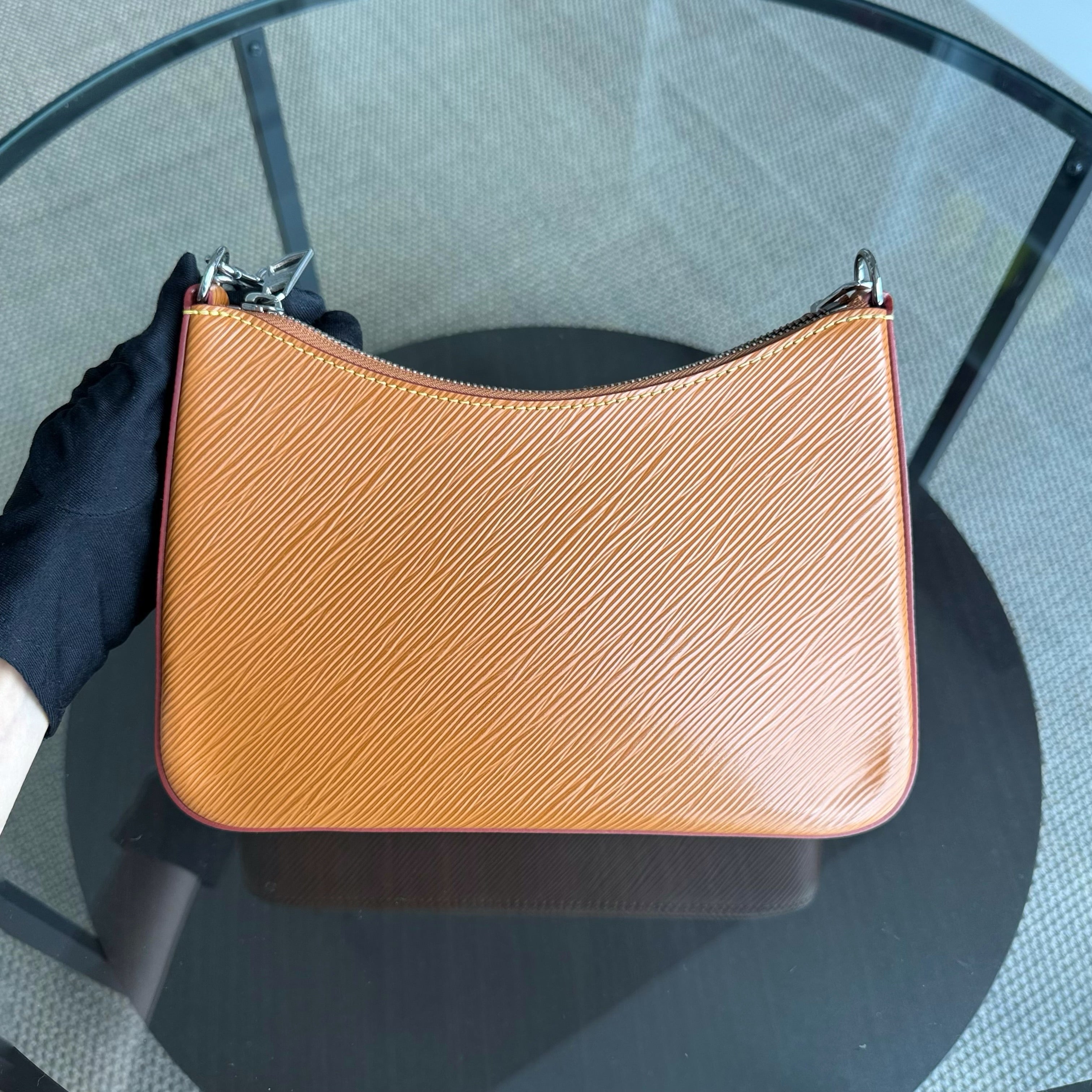 Louis Vuitton Marelle Gold Miel Epi Leather Monogram Pouch