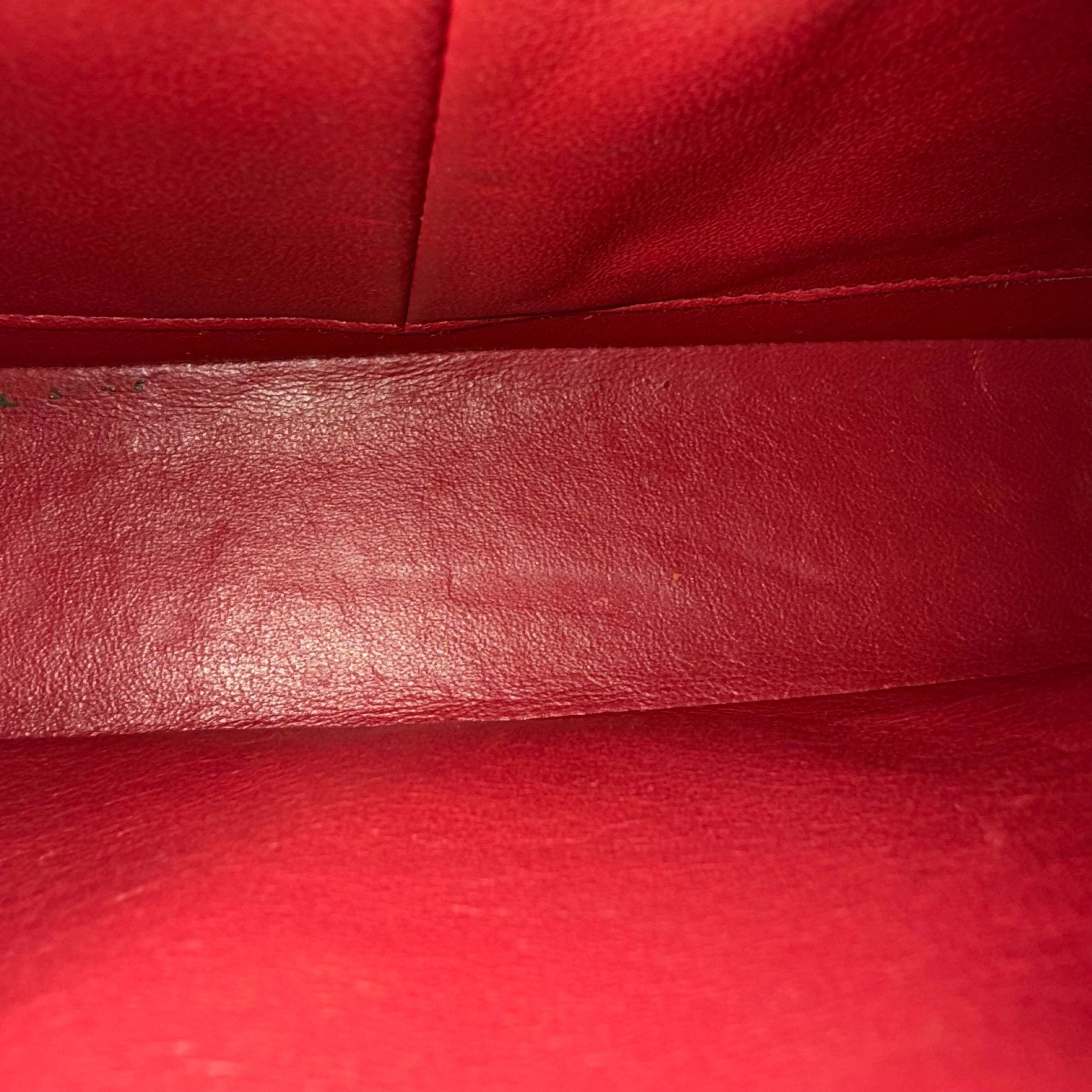 Chanel Classic Flap Medium - 25CM Quilted Lambskin Red Gold Hardware Series 13