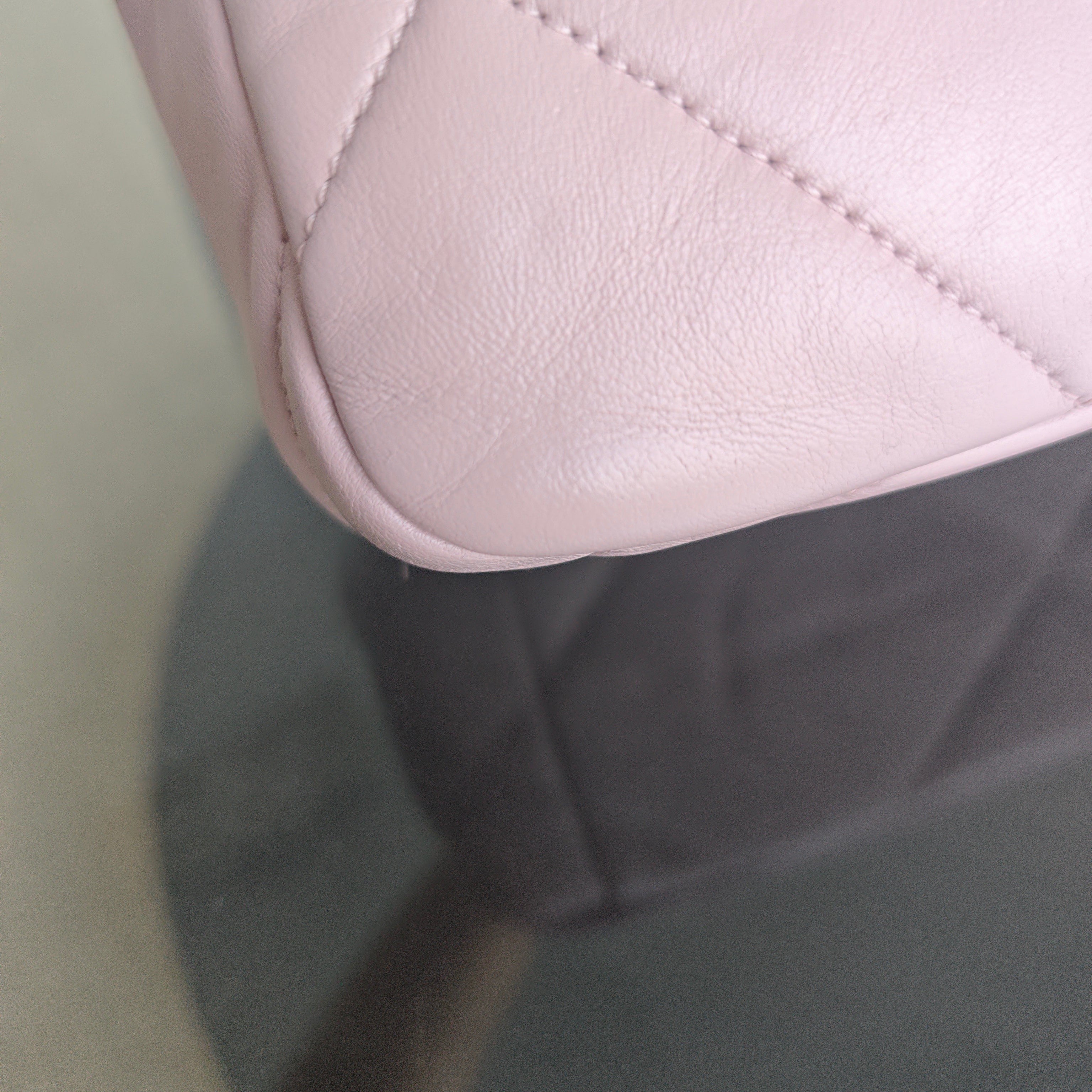 Chanel Small 19 Bag C19 Quilted Light Pink Two Tone Golden Hardware Series 31