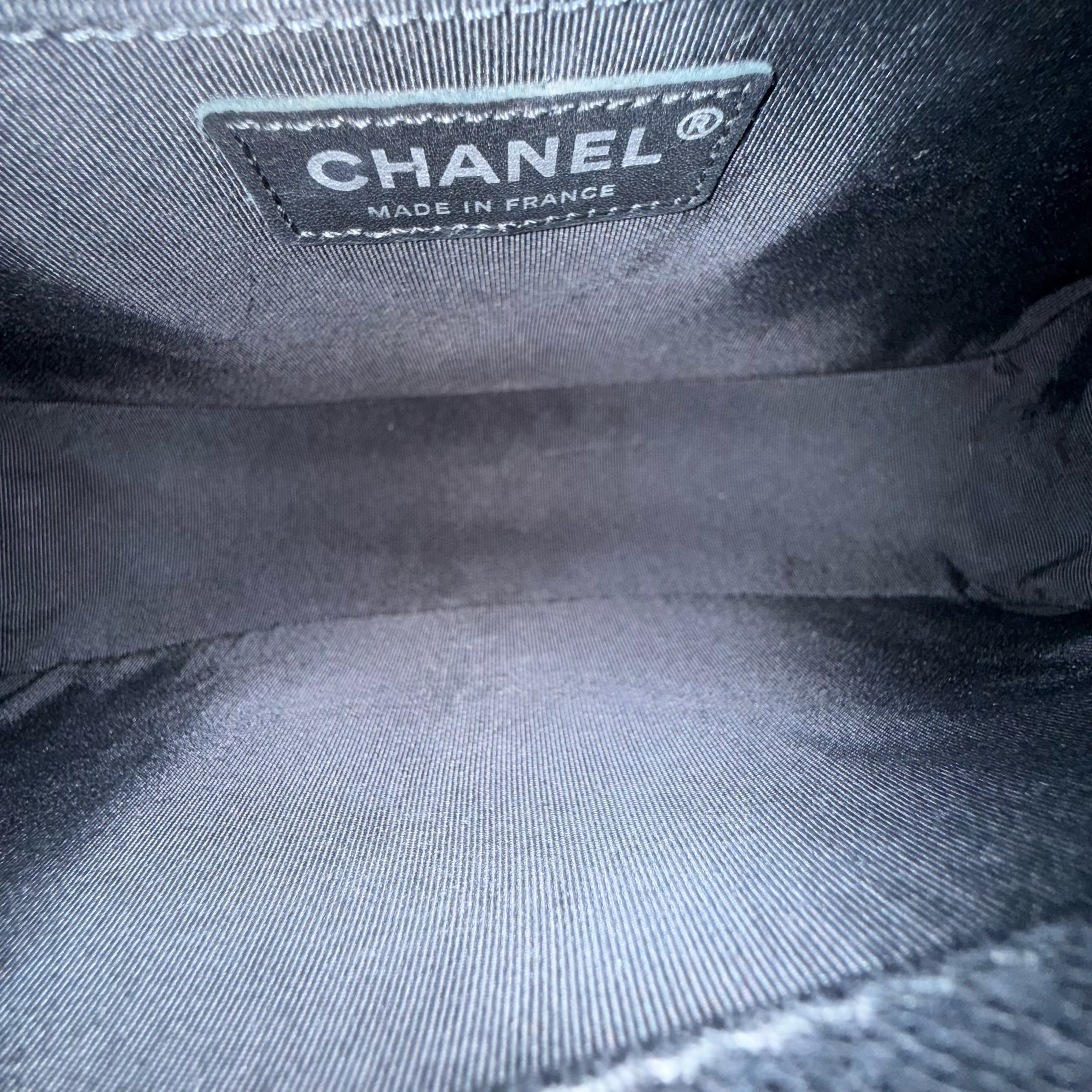 Chanel Boy Medium - Caviar 25CM Quilted Caviar Silver Hardware Series 18