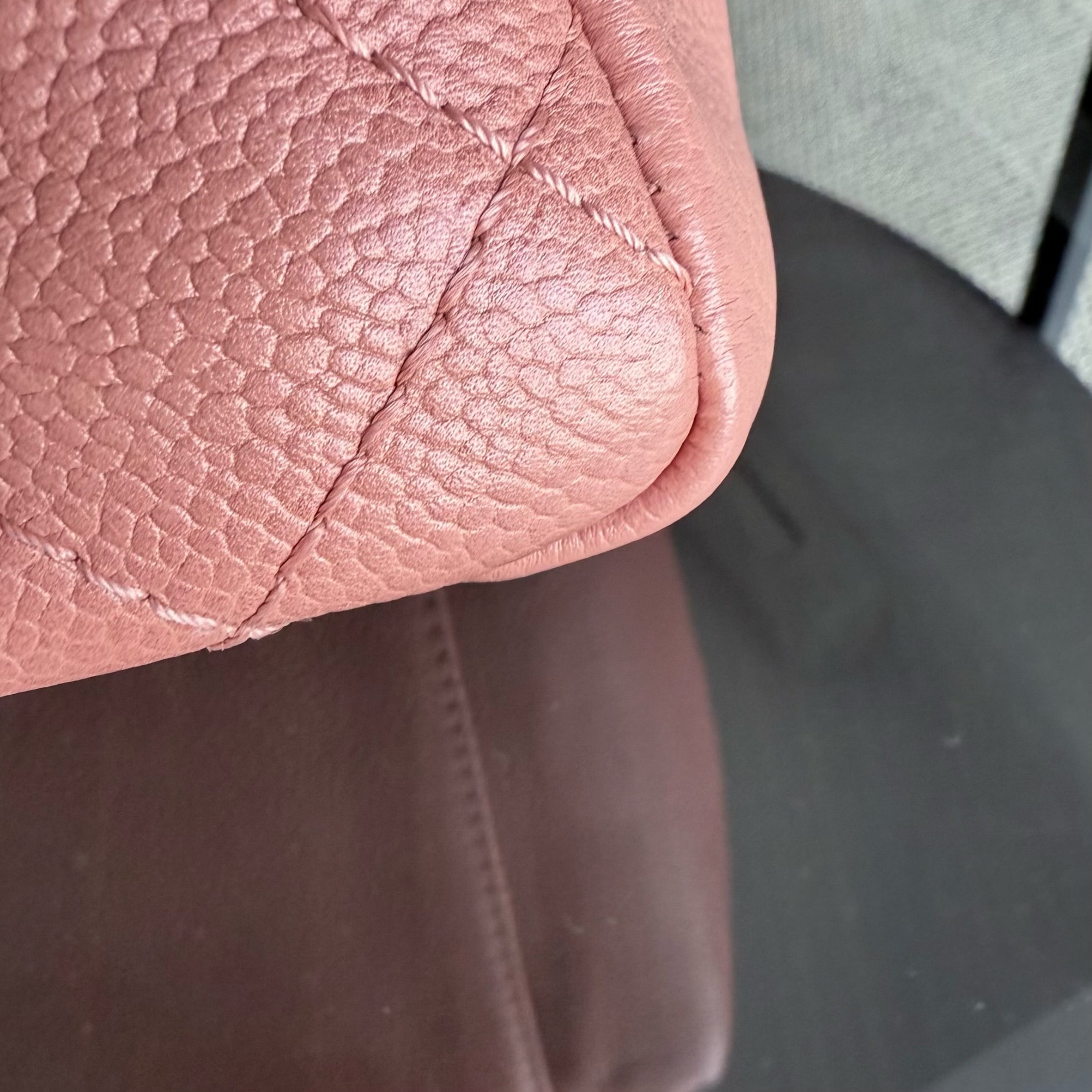 Chanel GST Grand Shopping Tote - Caviar Quilted Grained Calfskin Cinnamon Silver Hardware Series 11