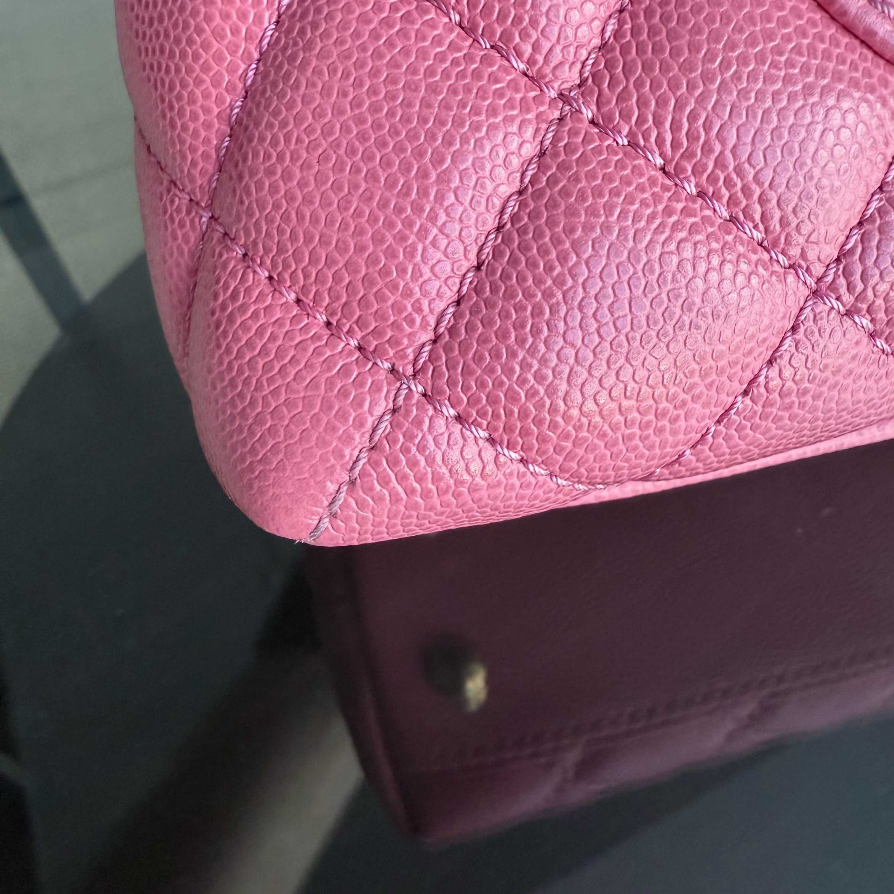 Chanel Coco Handle Small - Caviar Quilted Pink Gold Hardware Series 27