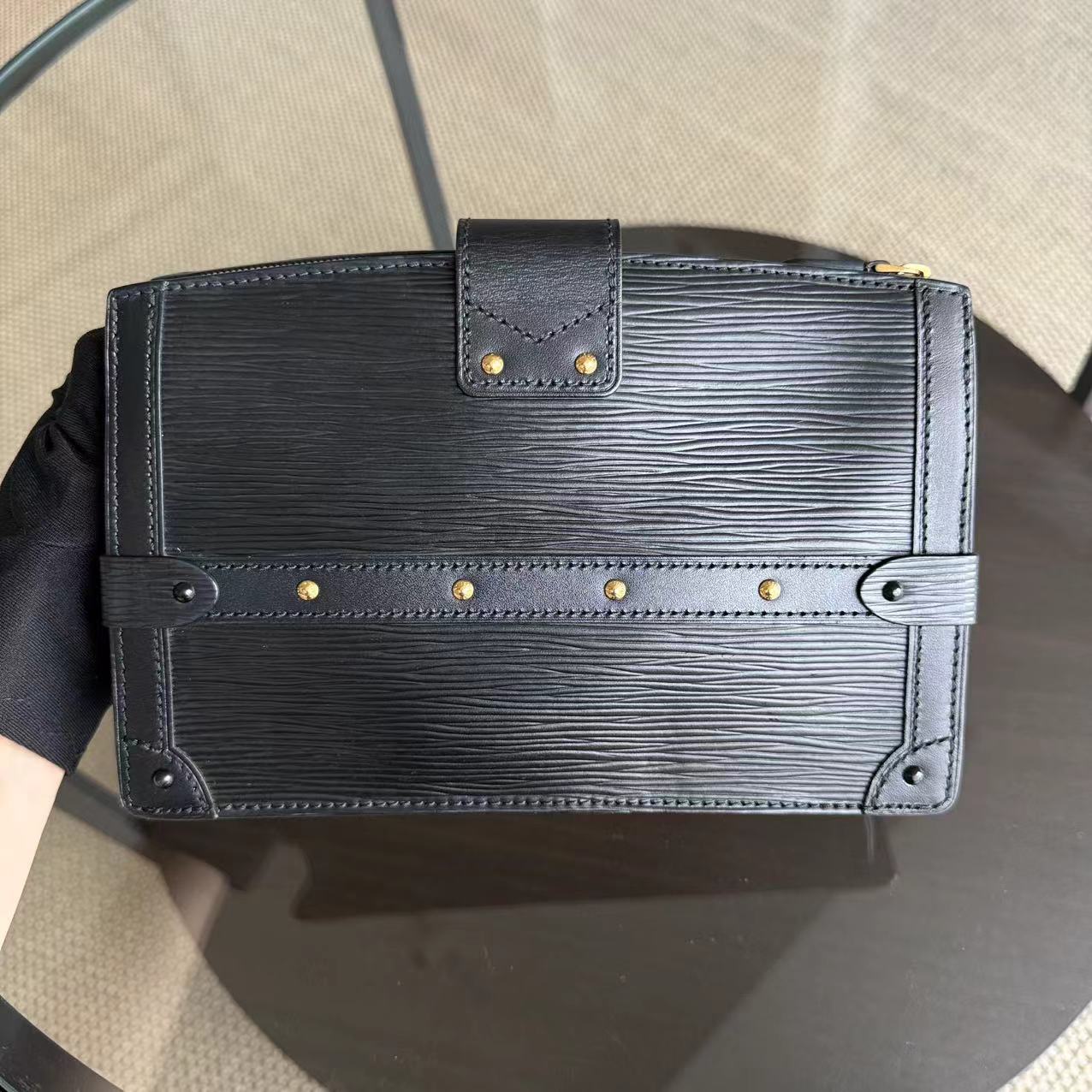 Louis Vuitton Trunk Clutch - EPI Leather Black Gold Hardware