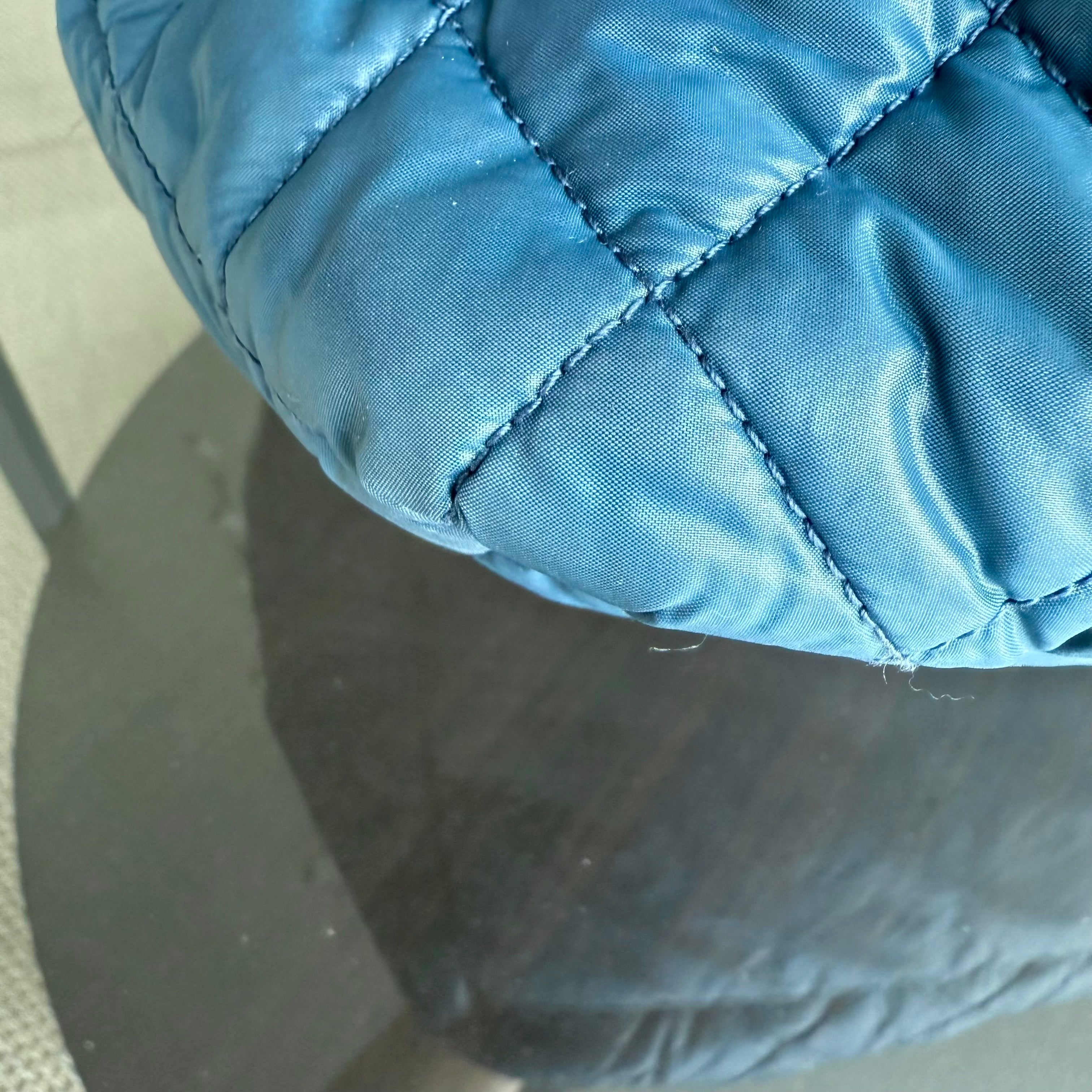 Coco Cocoon Quilted Nylon Tote Blue No 13