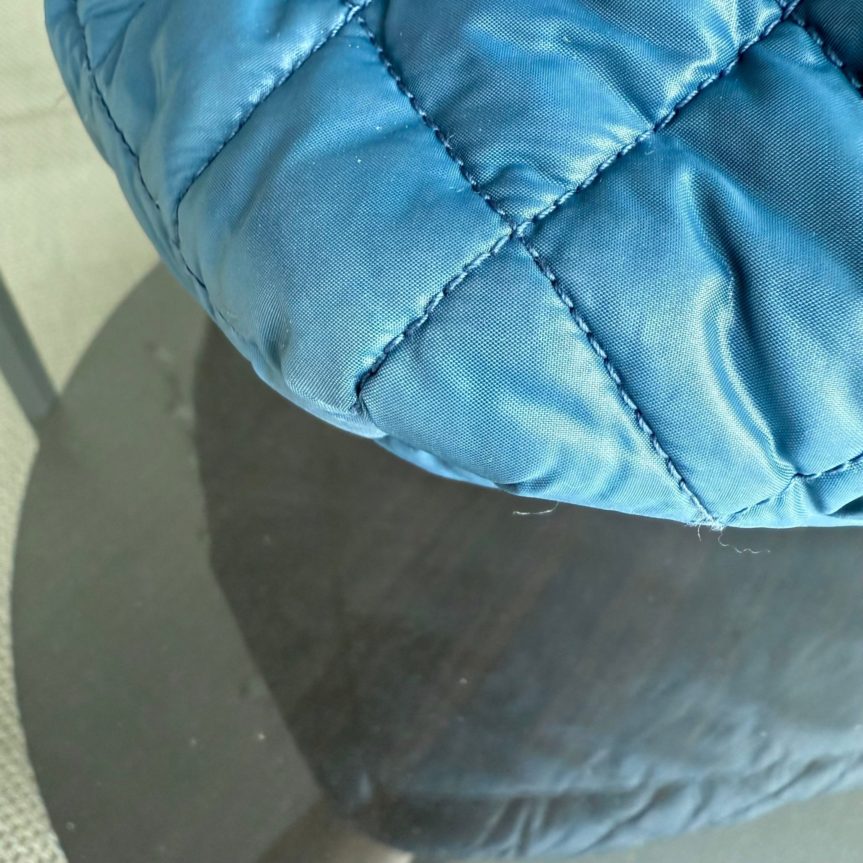 Chanel Coco Cocoon Quilted Nylon Tote Blue No 13