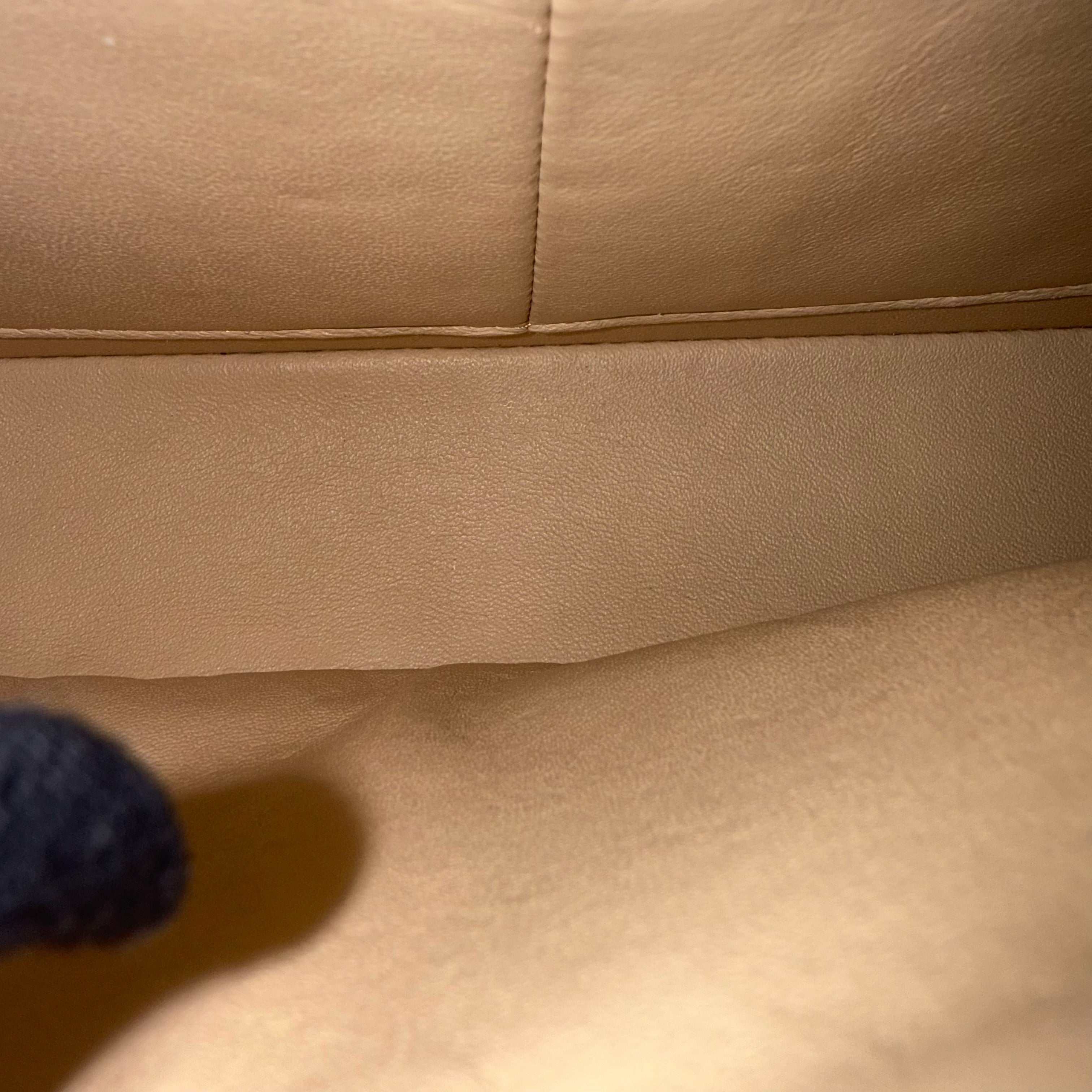 Chanel Classic Flap Medium - 25CM Quilted Lambskin Beige Silver Hardware Series 14