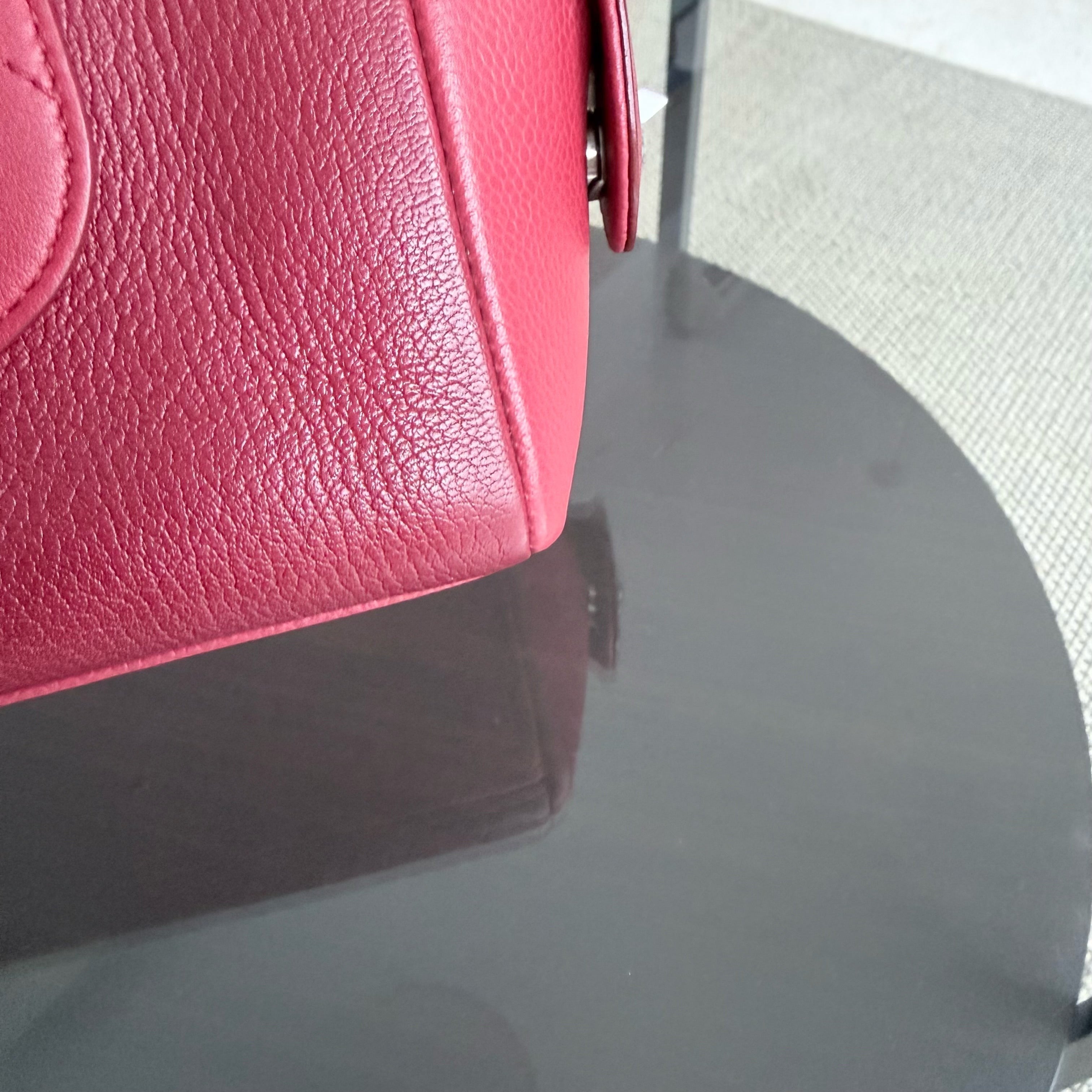 Chanel Flap Medium - Caviar 25CM Quilted Dark Red Silver Hardware Series 24