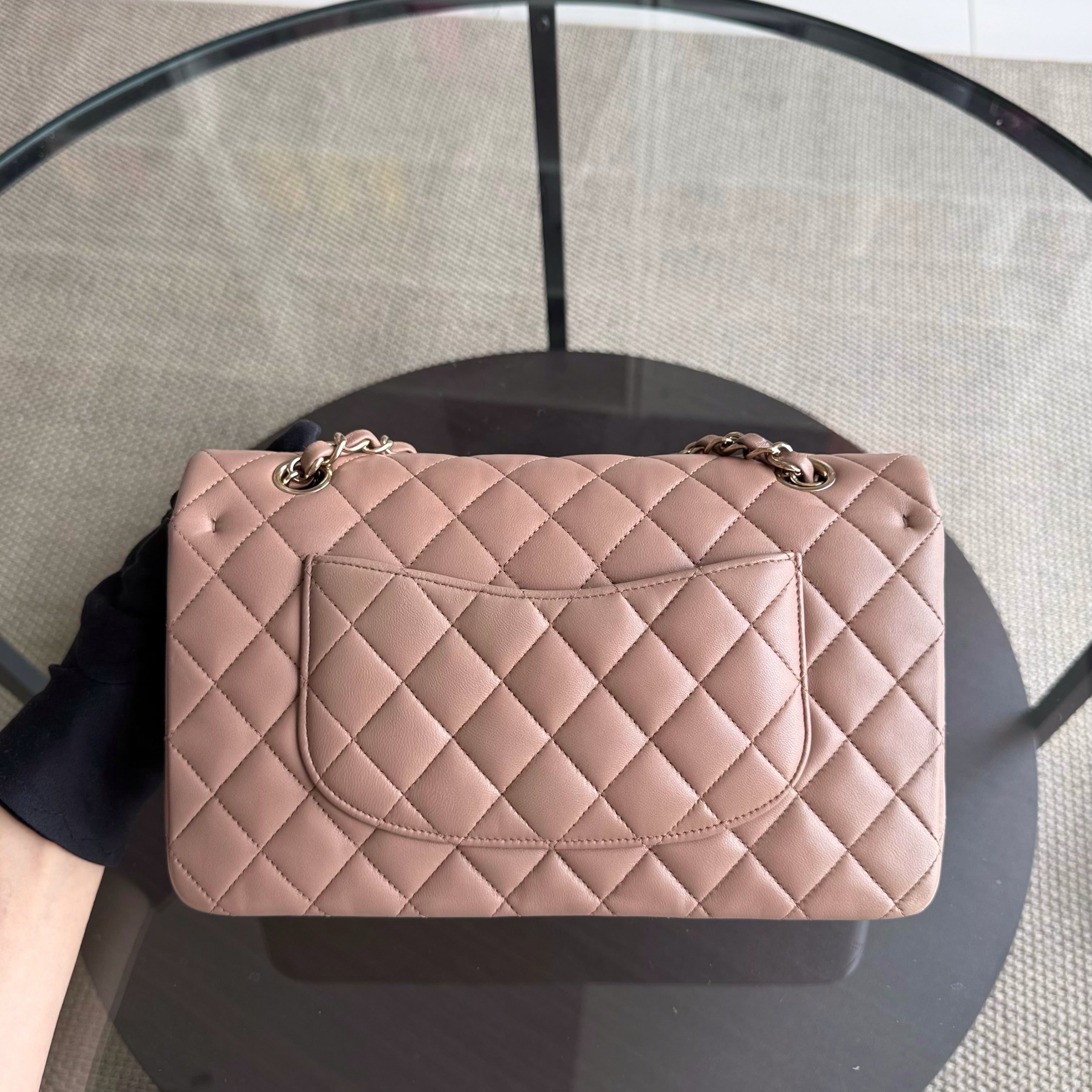 Chanel Classic Flap Medium - 25CM Quilted Lambskin Caramel Brown Gold Hardware Series 24