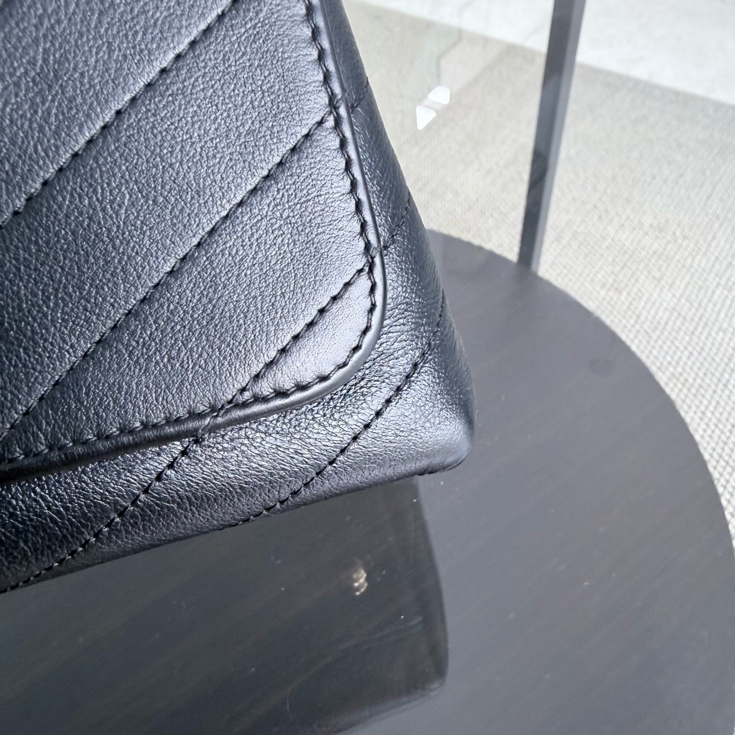 Chanel Handle Large - Caviar Quilted Black Gold Hardware Series 25