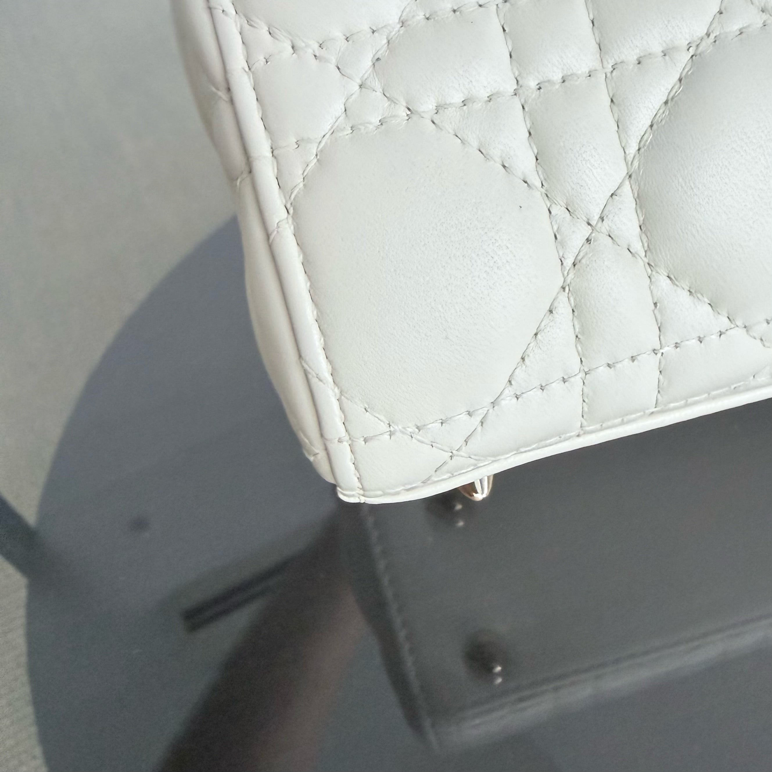 Dior MyABC Lady Small - Cannage Lambskin White Gold Hardware