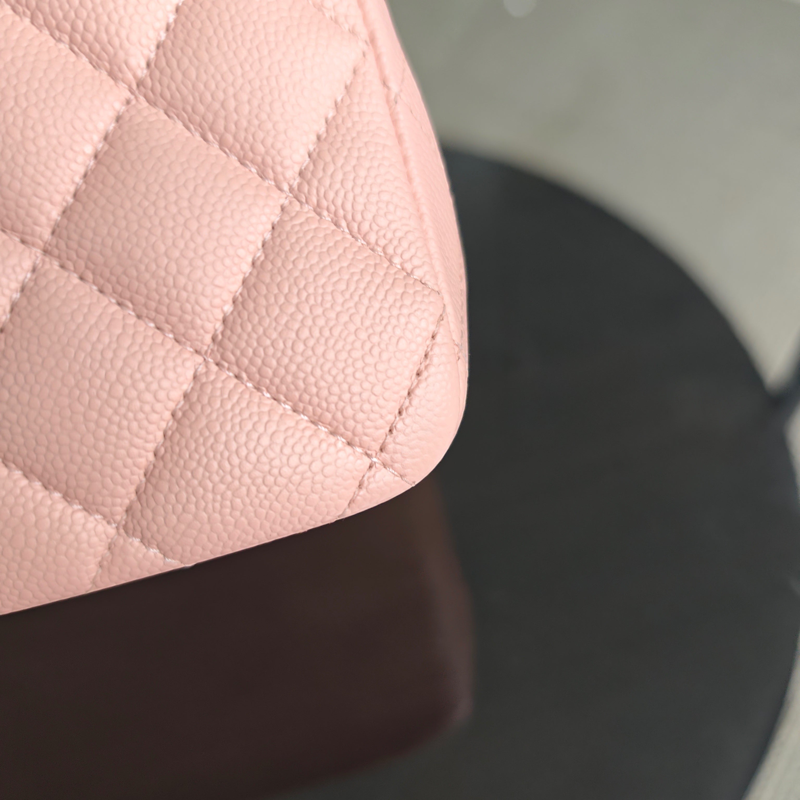 Chanel Bucket Bag - 16CM in the Light Pink Caviar LGHW Microchip