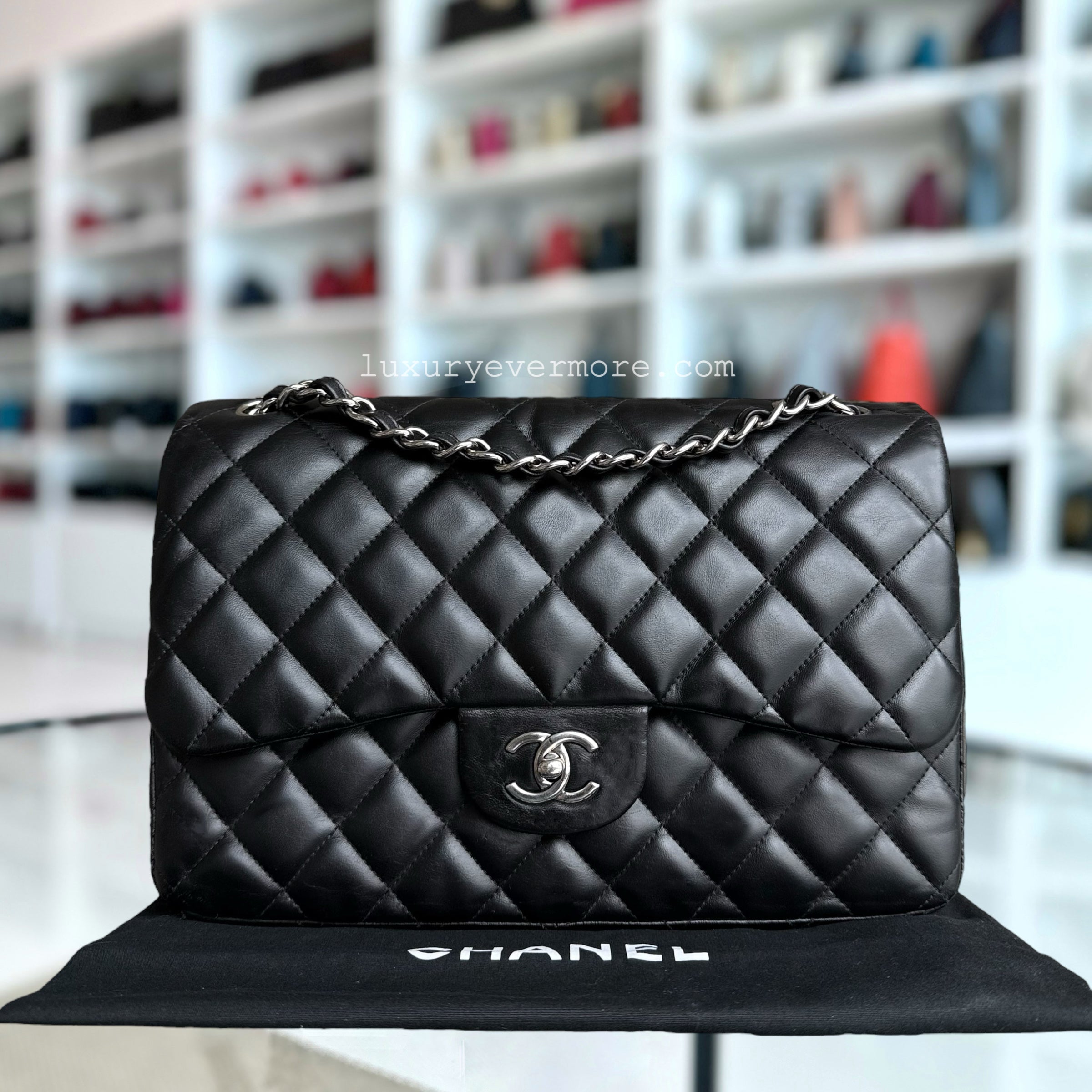 Chanel Classic Flap Jumbo - Double Flap 30CM Quilted Lambskin Series 14