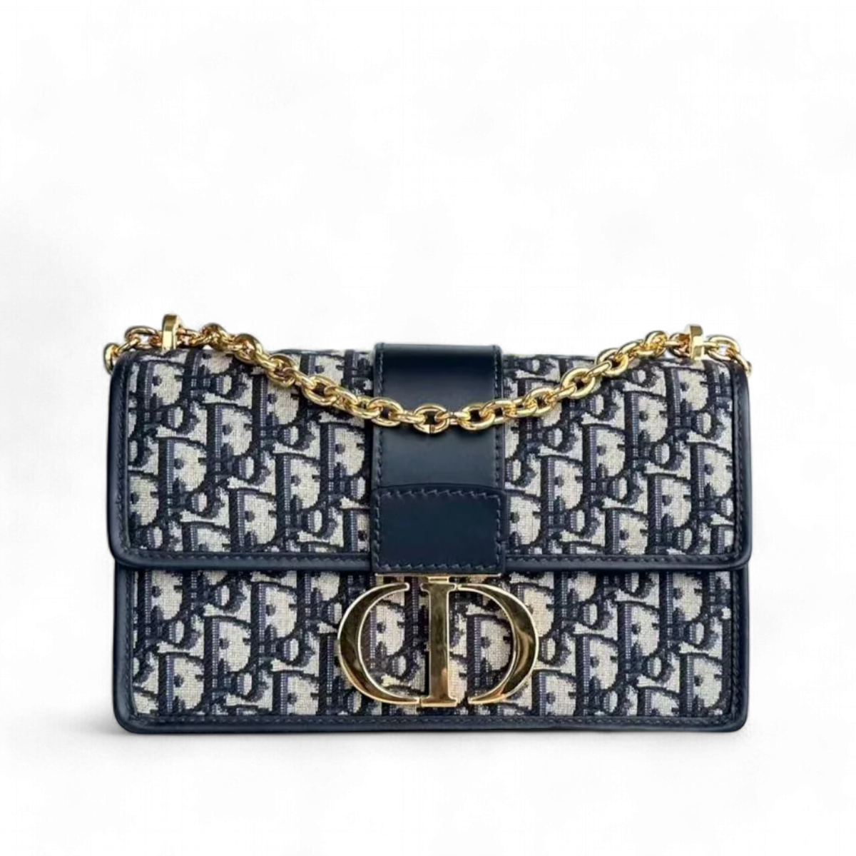 Dior 30 Montaigne - Oblique Canvas Bag with Golden Hardware