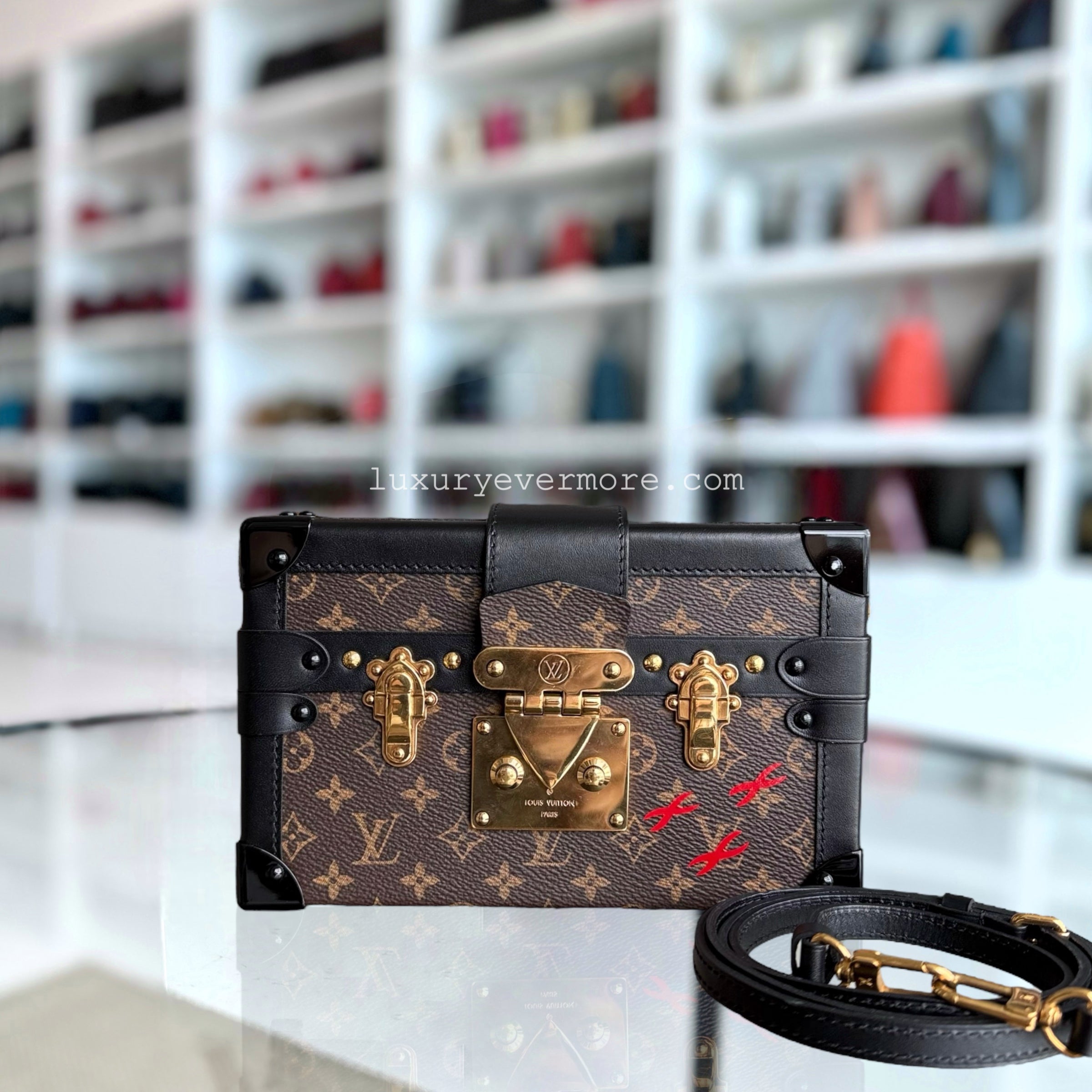 Louis Vuitton Petite Malle - Canvas Monogram Box Crossbody