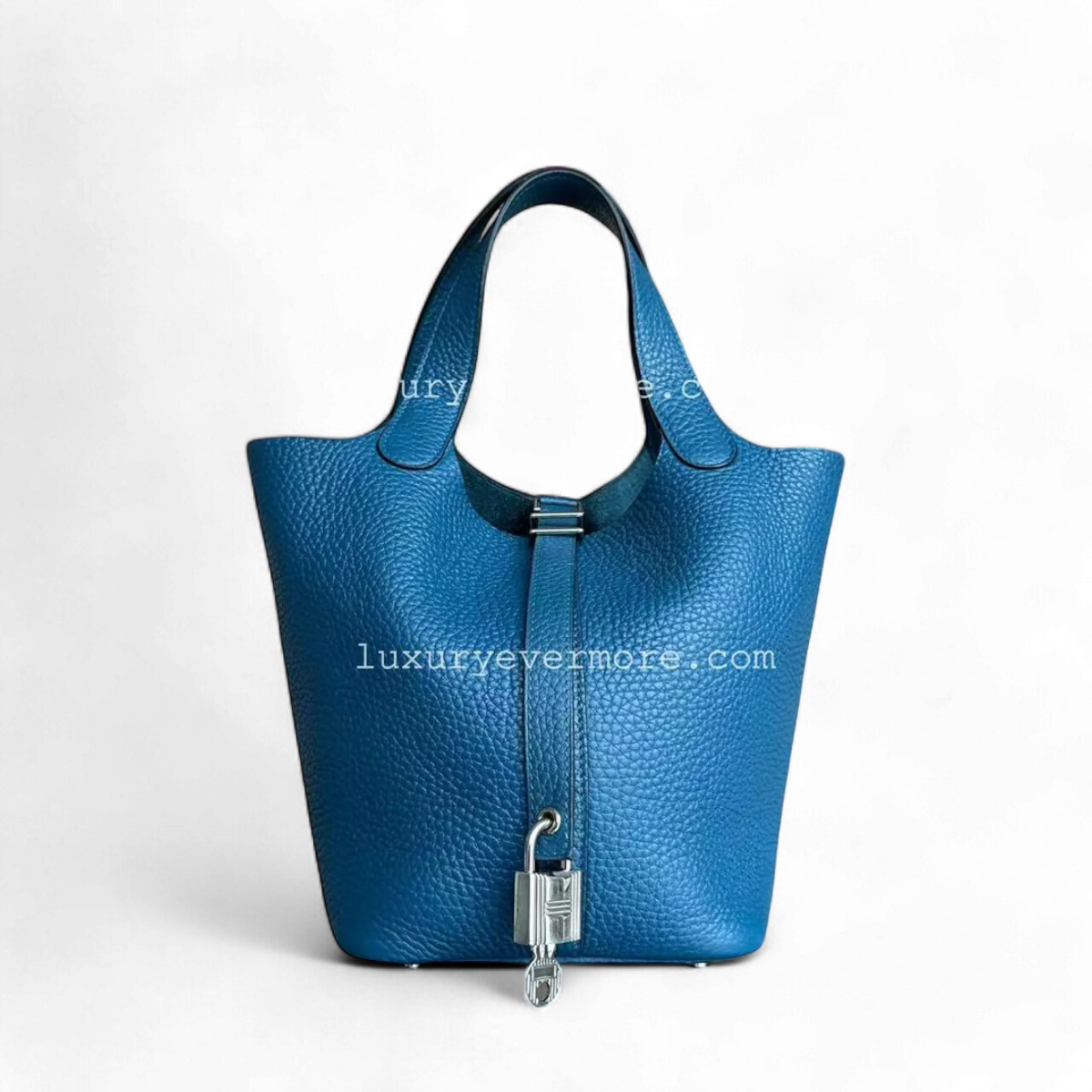 Hermes Picotin 18 - Square O Stamp Blue Silver Hardware