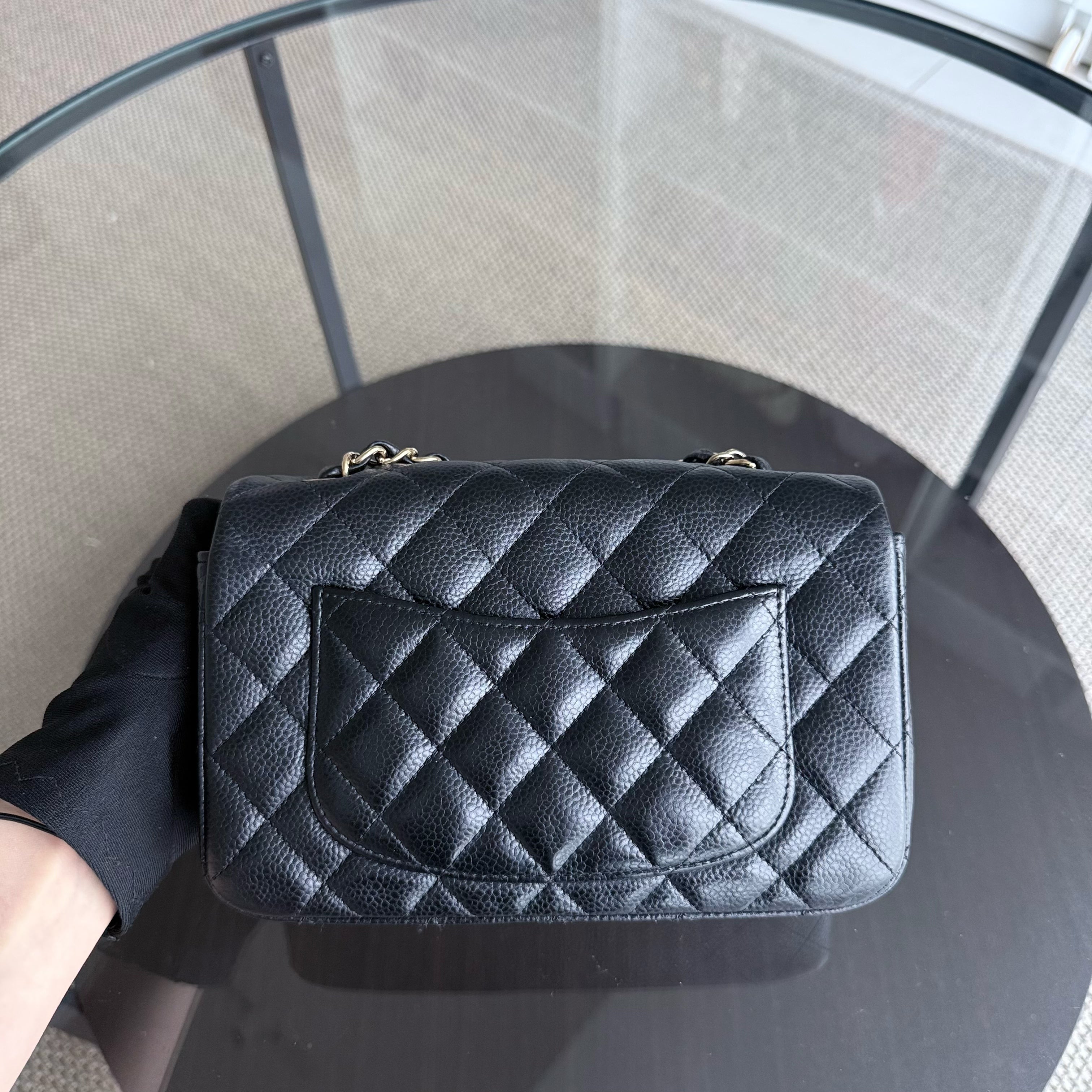 Chanel Classic Flap Mini - Caviar 20CM Quilted Black Gold Hardware Series 25